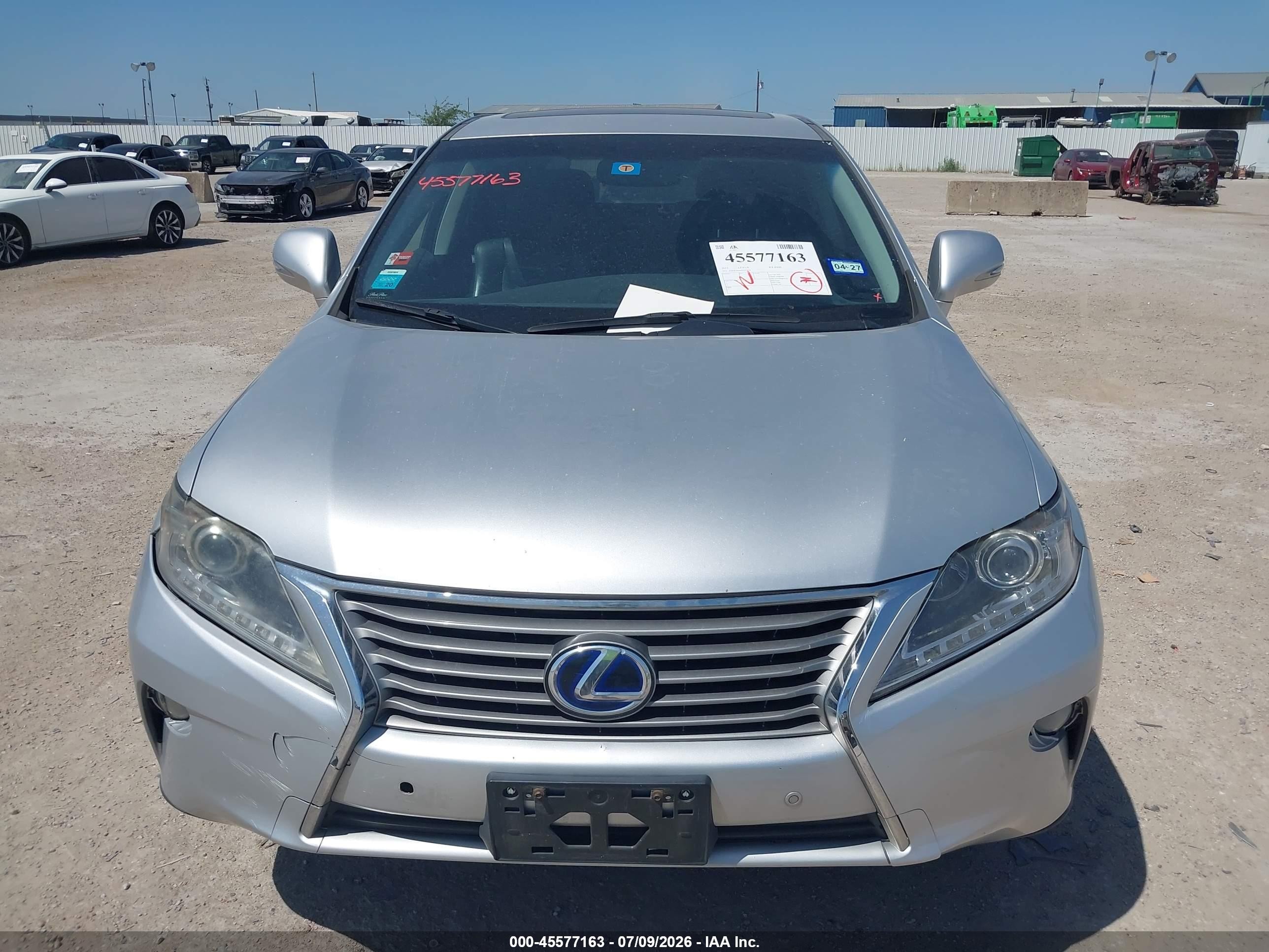 2013 Lexus Rx 450h   Silver vin: JTJZB1BA6D2412850