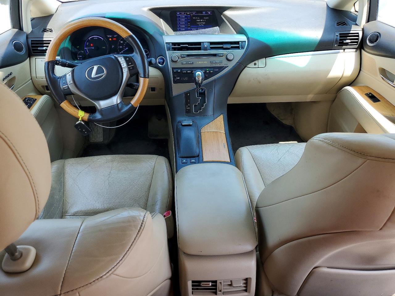 2014 Lexus Rx 450h White vin: JTJZB1BA6E2010053