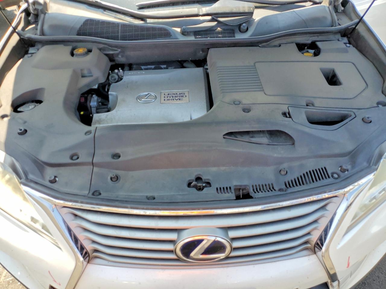 2014 Lexus Rx 450h White vin: JTJZB1BA6E2010053