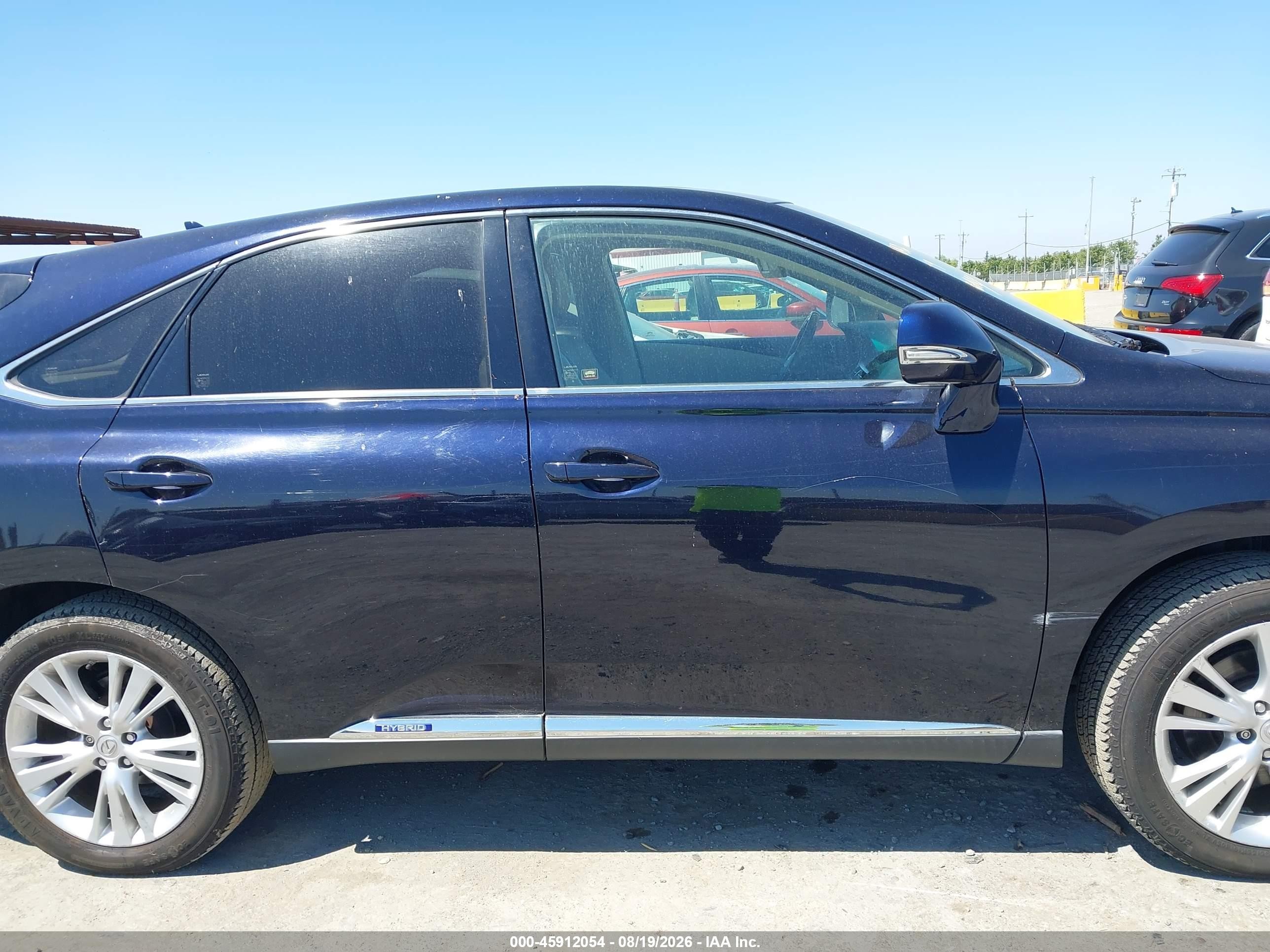 2010 Lexus Rx 450h Blue vin: JTJZB1BA7A2002702