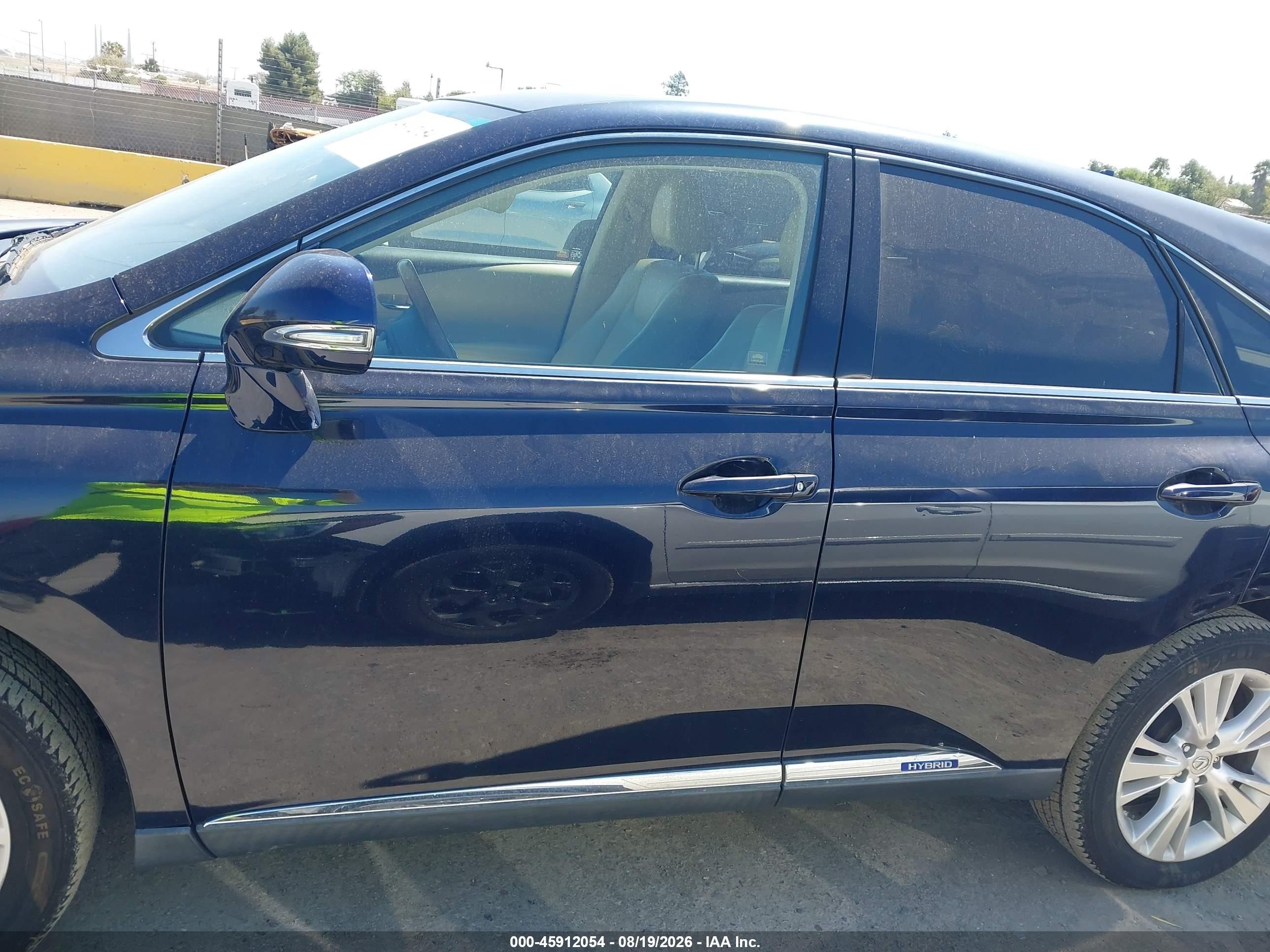 2010 Lexus Rx 450h Blue vin: JTJZB1BA7A2002702