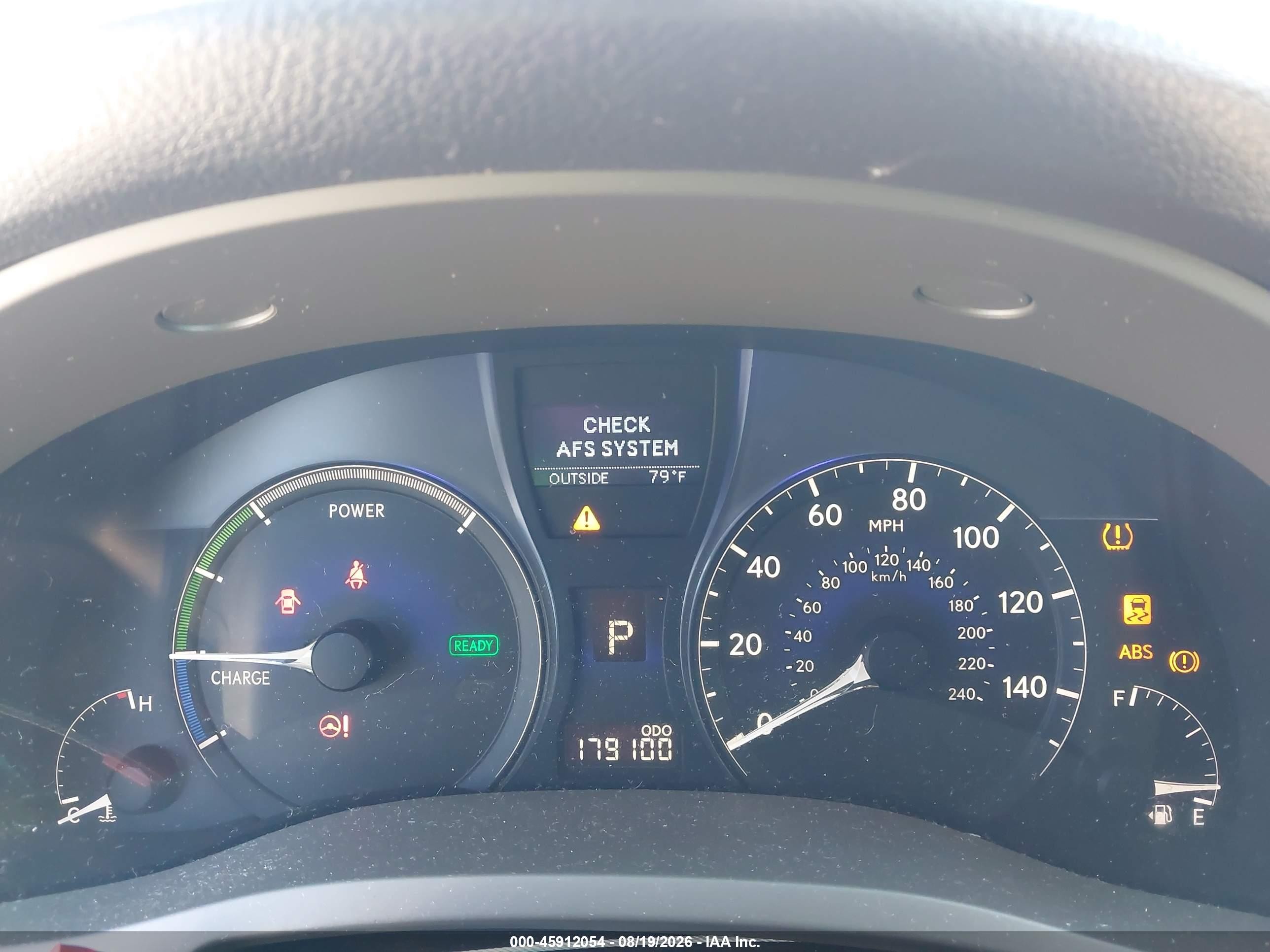 2010 Lexus Rx 450h Blue vin: JTJZB1BA7A2002702