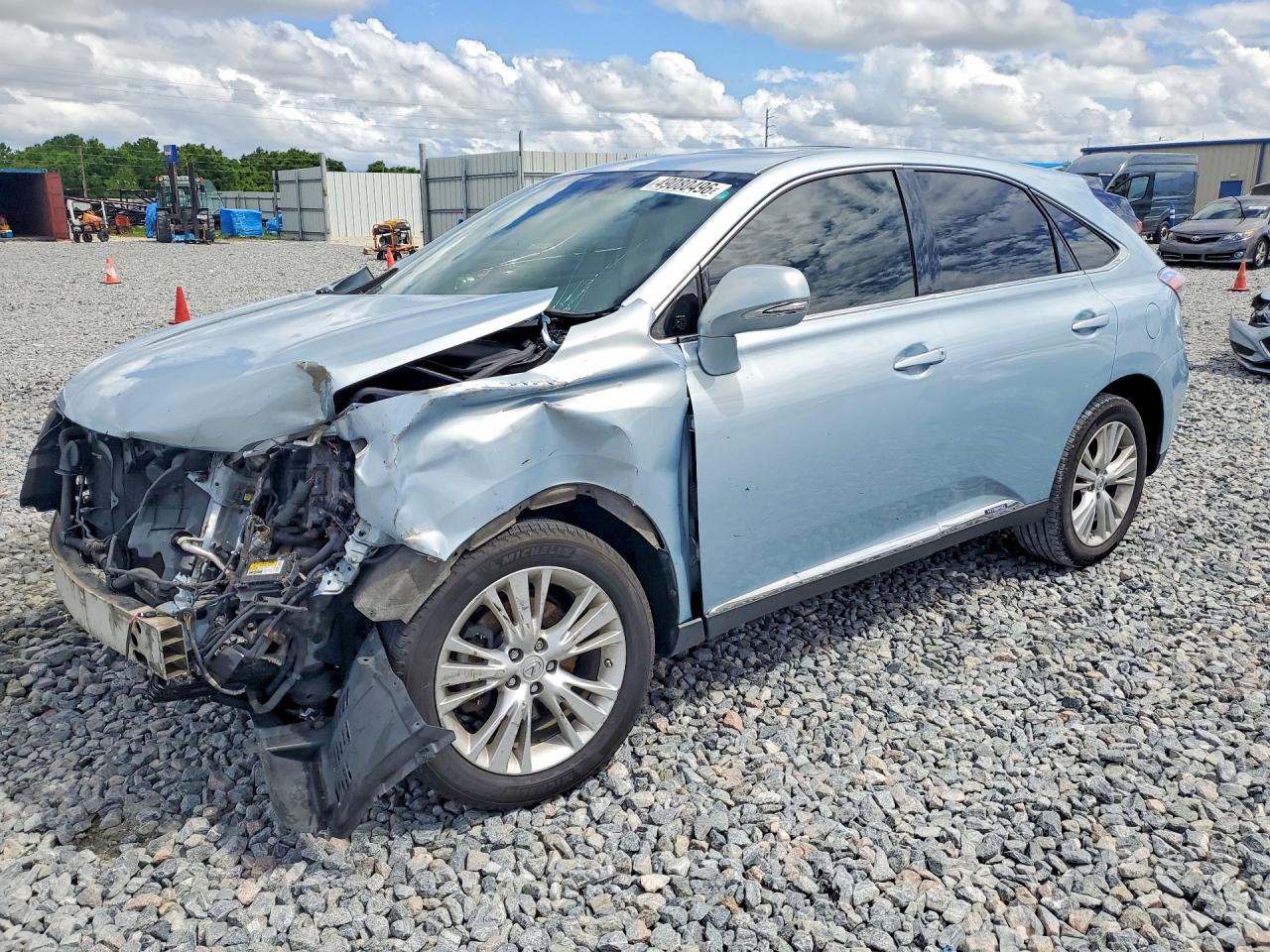 2010 Lexus Rx 450h Base Blue vin: JTJZB1BA7A2002960
