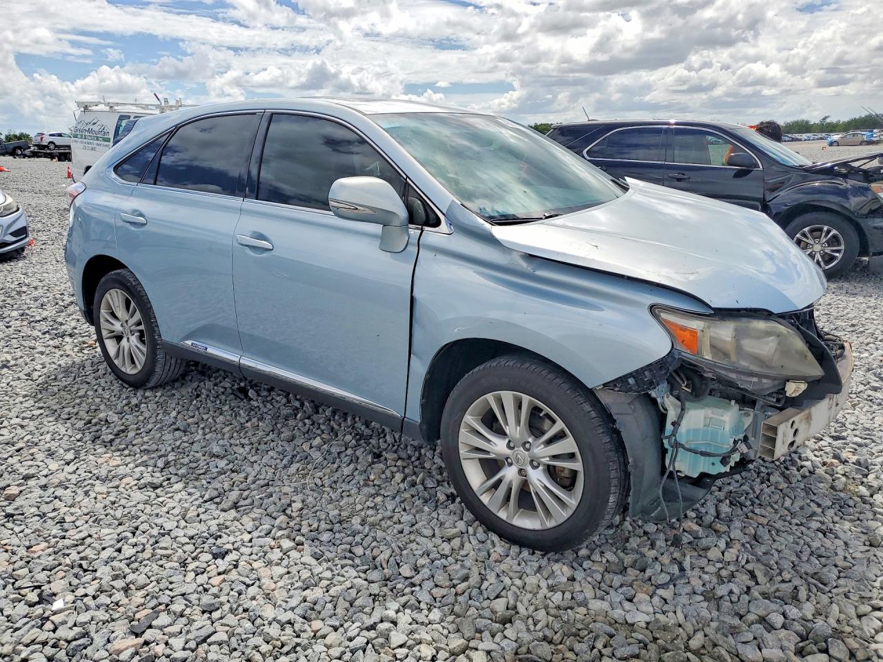 2010 Lexus Rx 450h Base Blue vin: JTJZB1BA7A2002960