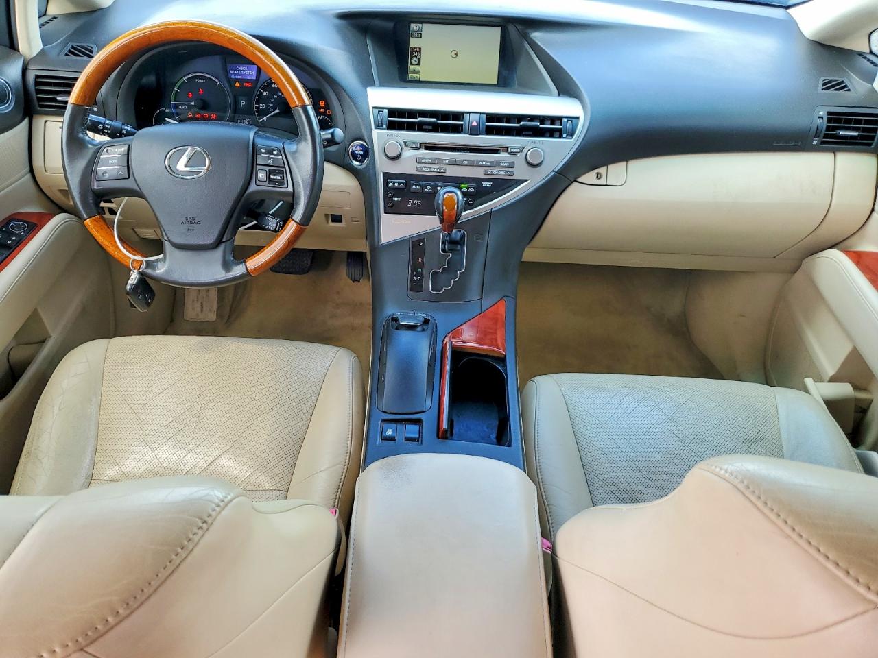 2010 Lexus Rx 450h Base Blue vin: JTJZB1BA7A2002960