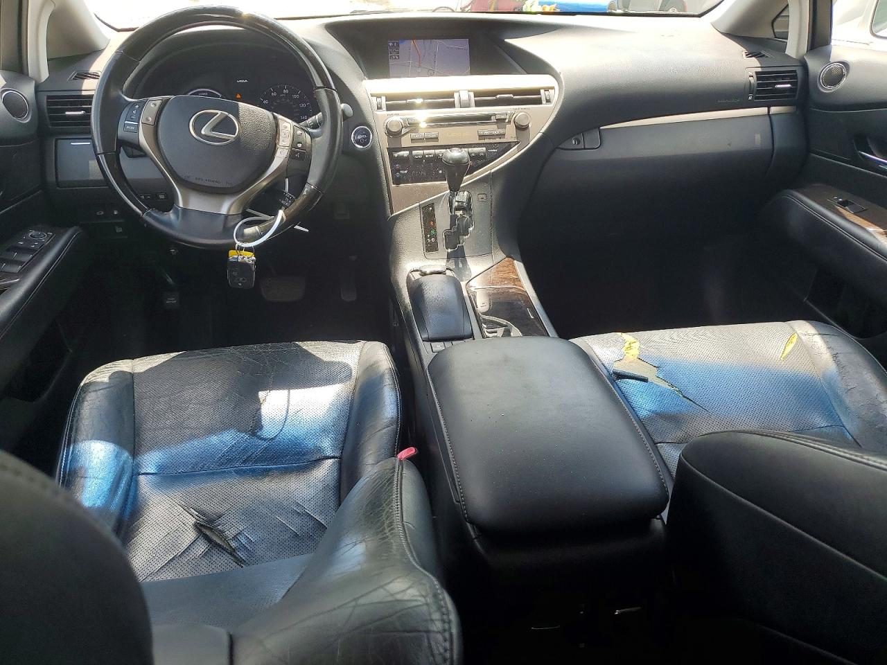 2013 Lexus Rx 450h White vin: JTJZB1BA7D2413246