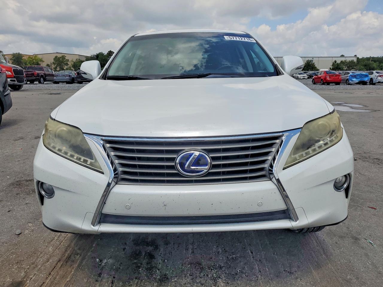 2013 Lexus Rx 450h White vin: JTJZB1BA7D2413246