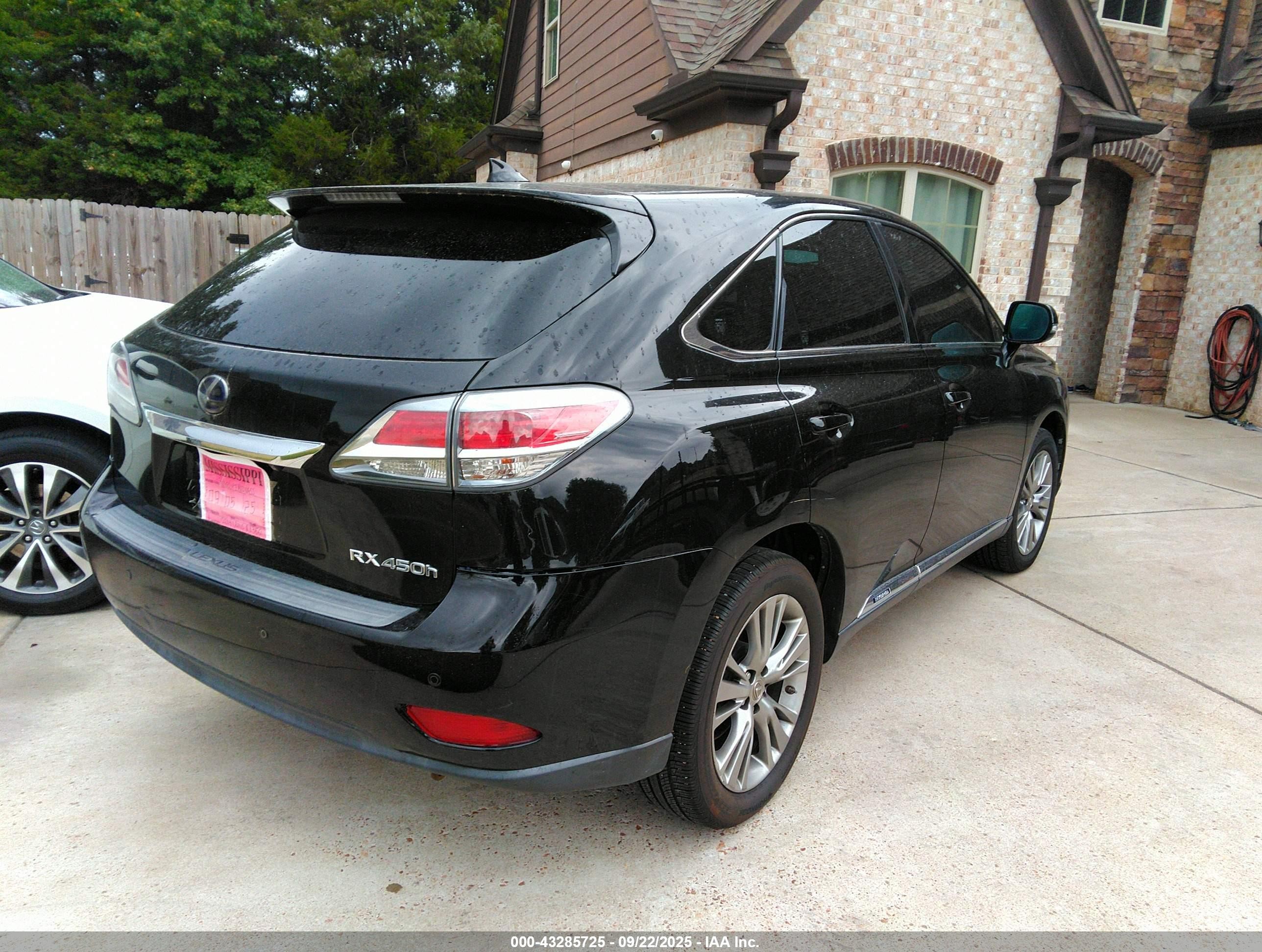 2014 Lexus Rx 450h   Black vin: JTJZB1BA7E2413622