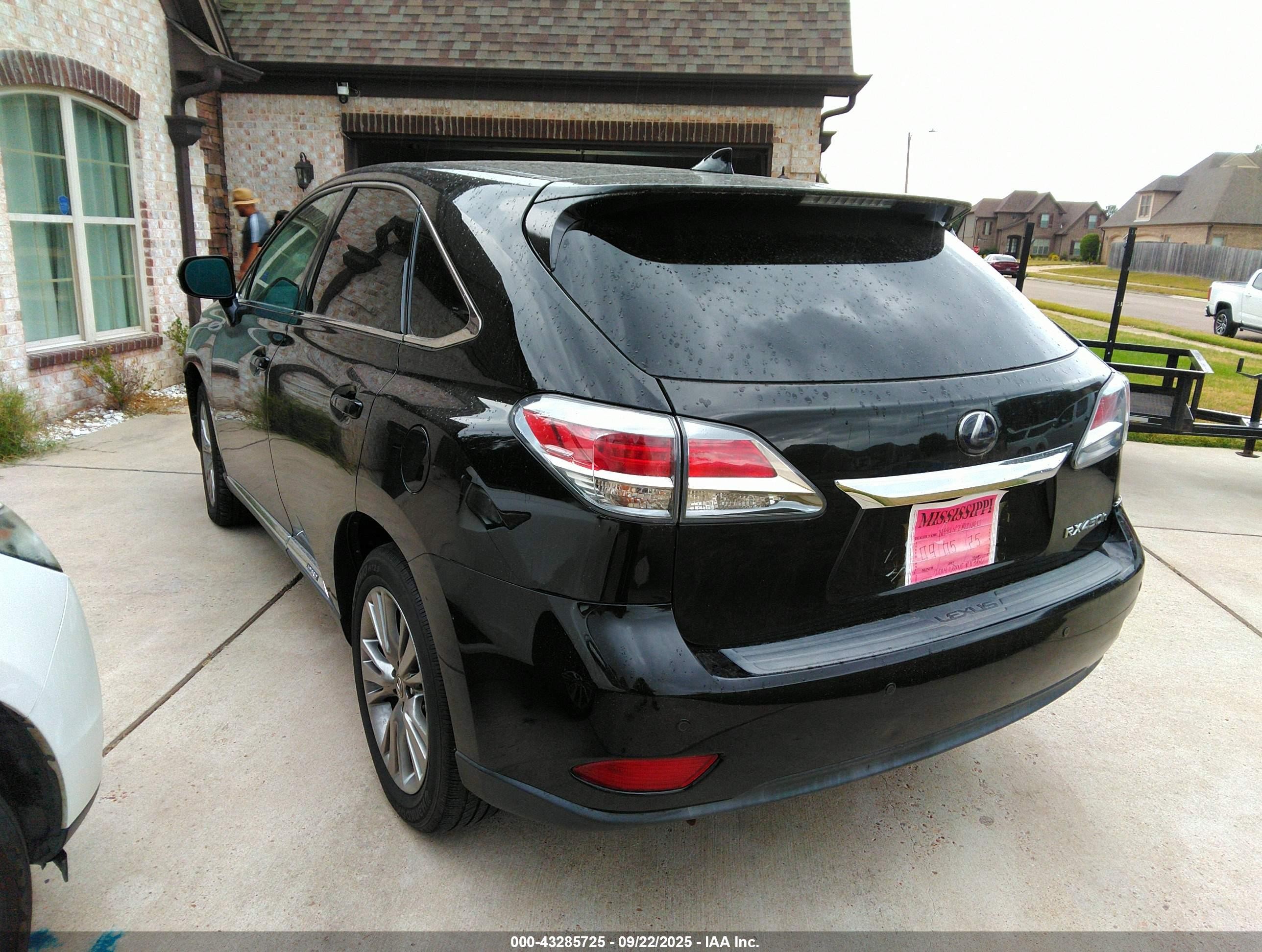 2014 Lexus Rx 450h   Black vin: JTJZB1BA7E2413622