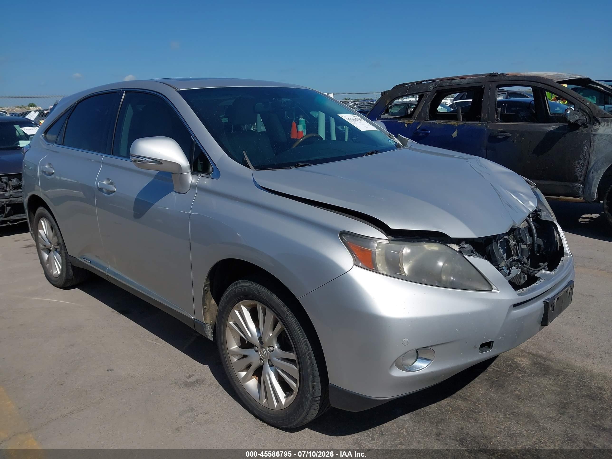2010 Lexus Rx 450h   Silver vin: JTJZB1BA8A2000201