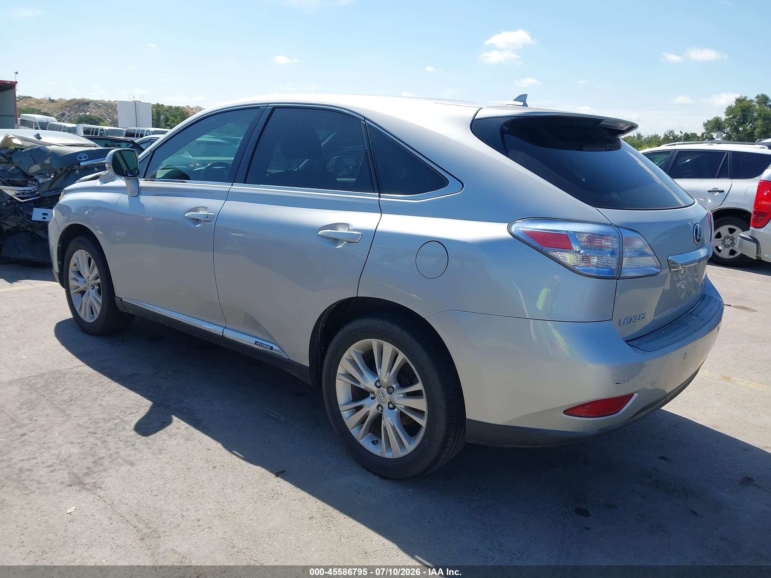 2010 Lexus Rx 450h   Silver vin: JTJZB1BA8A2000201
