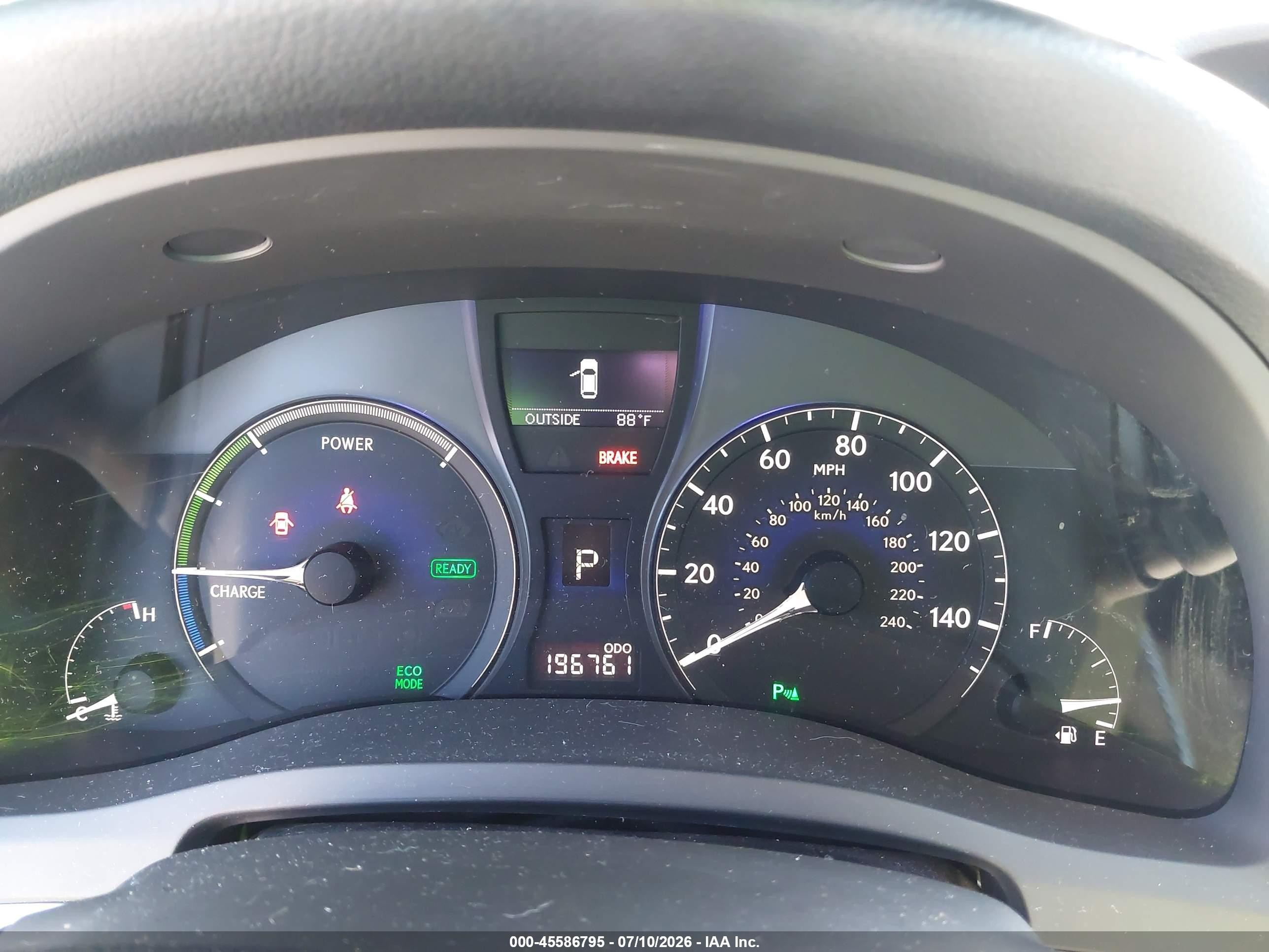 2010 Lexus Rx 450h   Silver vin: JTJZB1BA8A2000201