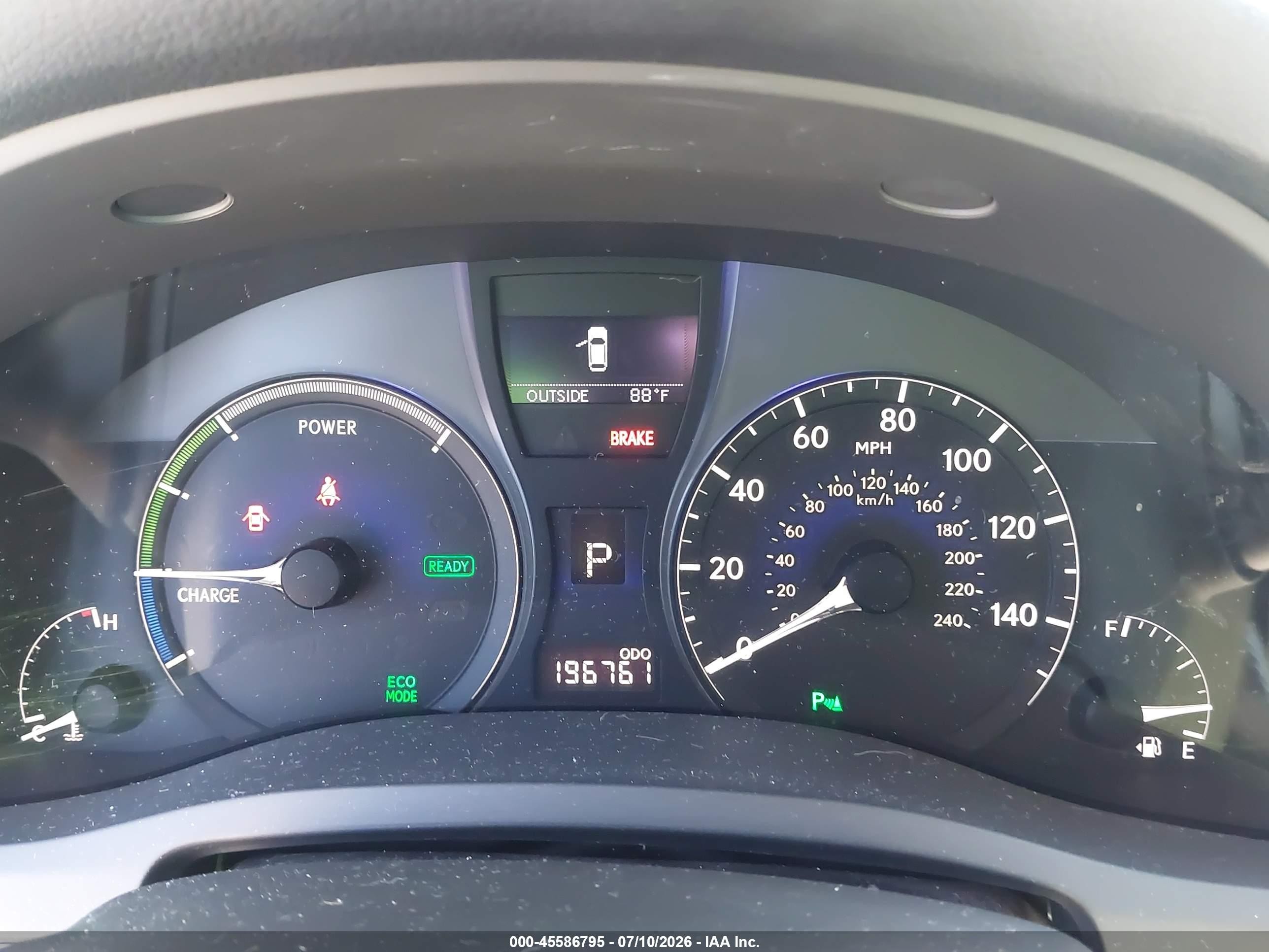 2010 Lexus Rx 450h   Silver vin: JTJZB1BA8A2000201