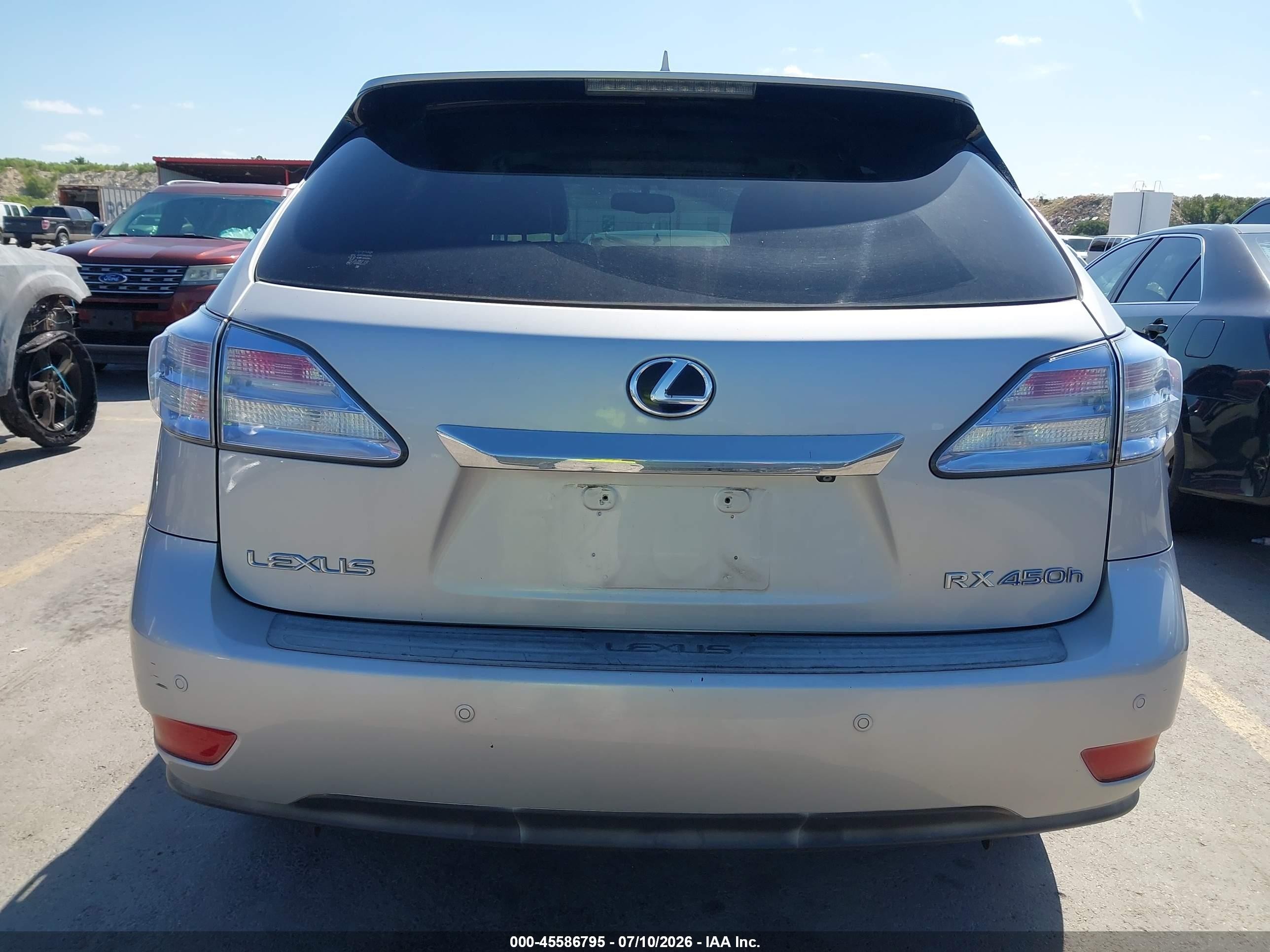 2010 Lexus Rx 450h   Silver vin: JTJZB1BA8A2000201