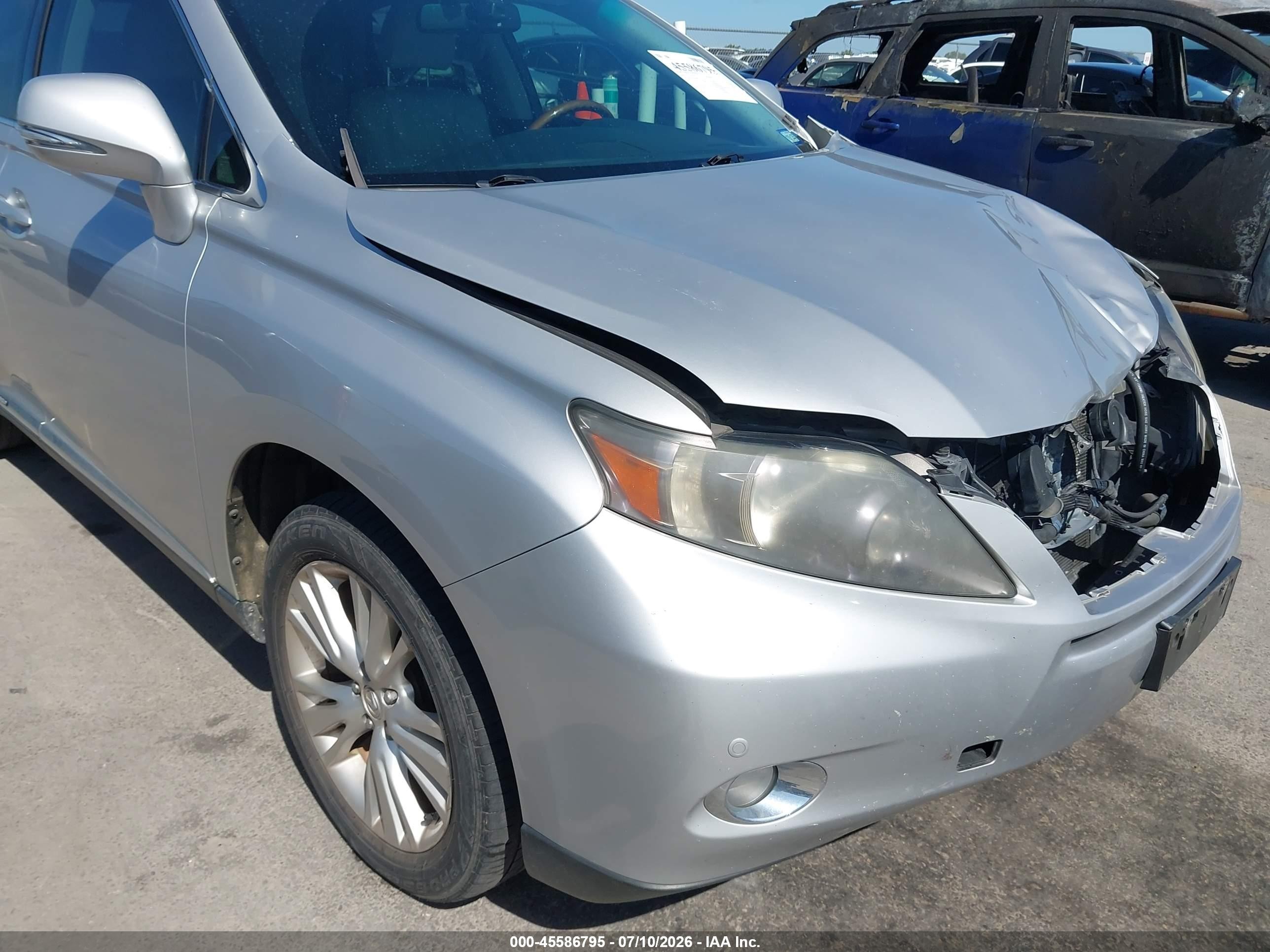 2010 Lexus Rx 450h   Silver vin: JTJZB1BA8A2000201
