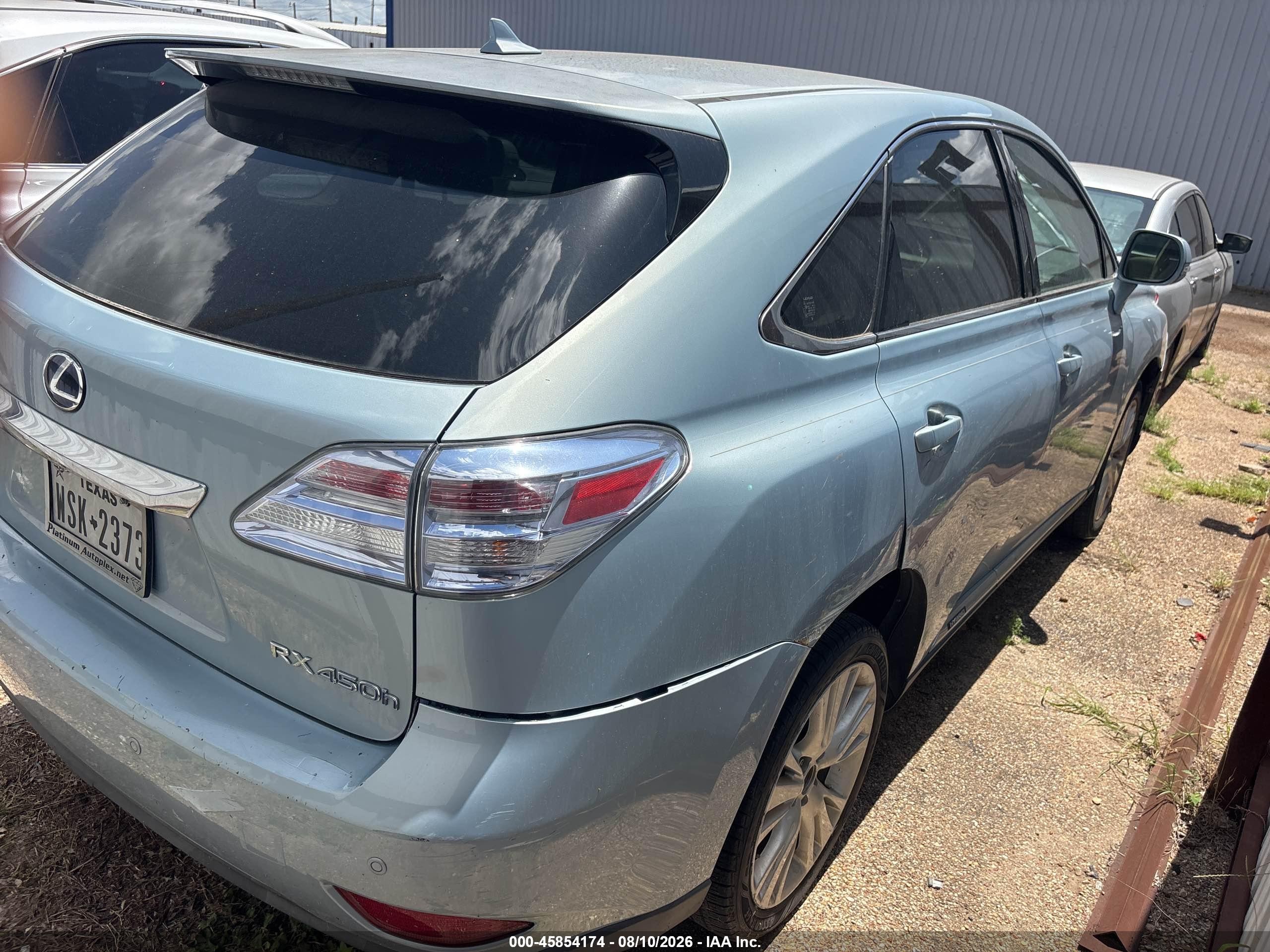 2010 Lexus Rx 450h   vin: JTJZB1BA8A2000845
