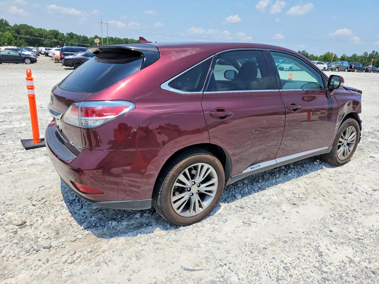 2013 Lexus Rx 450h Burgundy vin: JTJZB1BA8D2412087