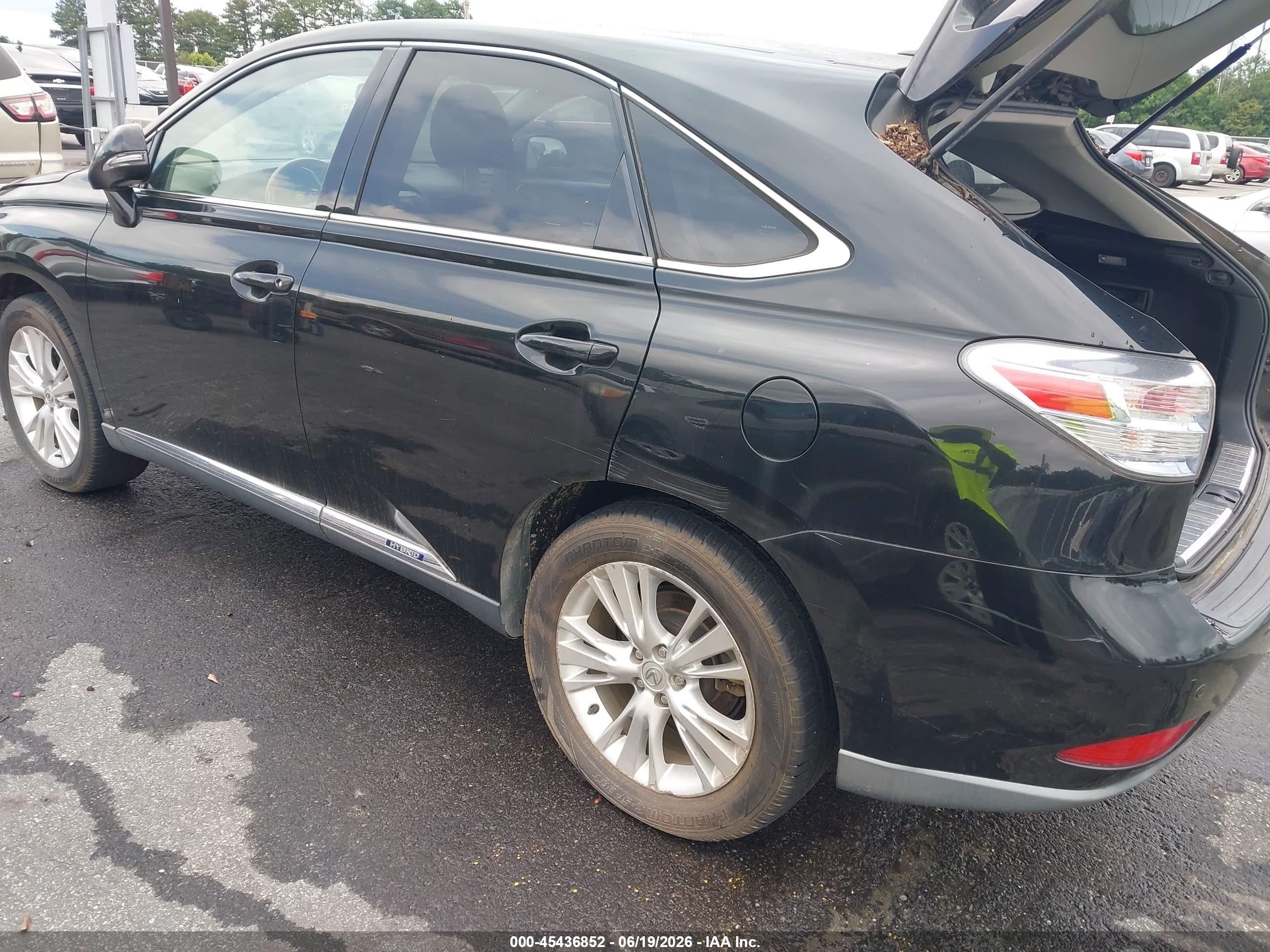 2011 Lexus Rx 450h   Black vin: JTJZB1BA9B2005215