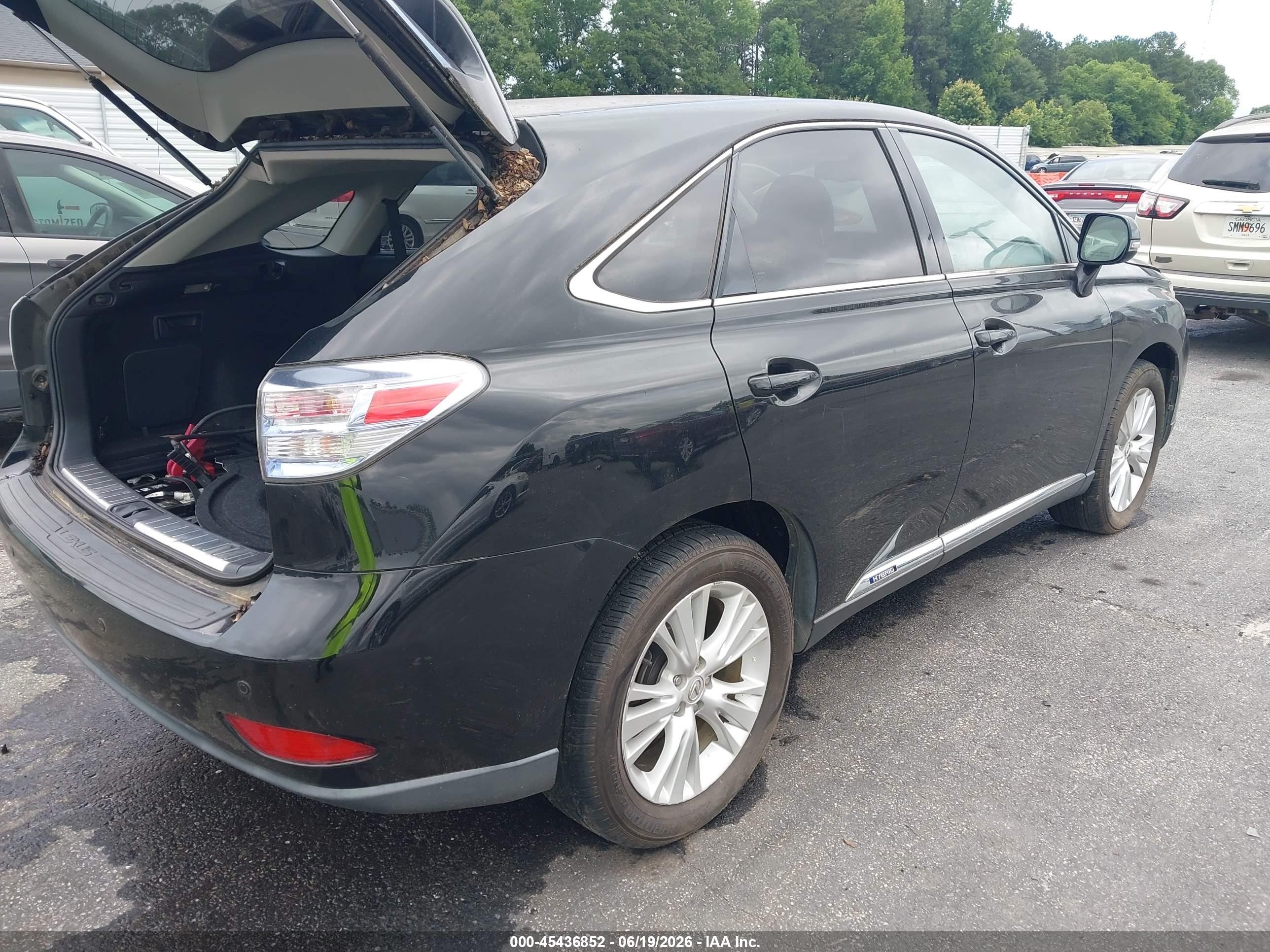 2011 Lexus Rx 450h   Black vin: JTJZB1BA9B2005215