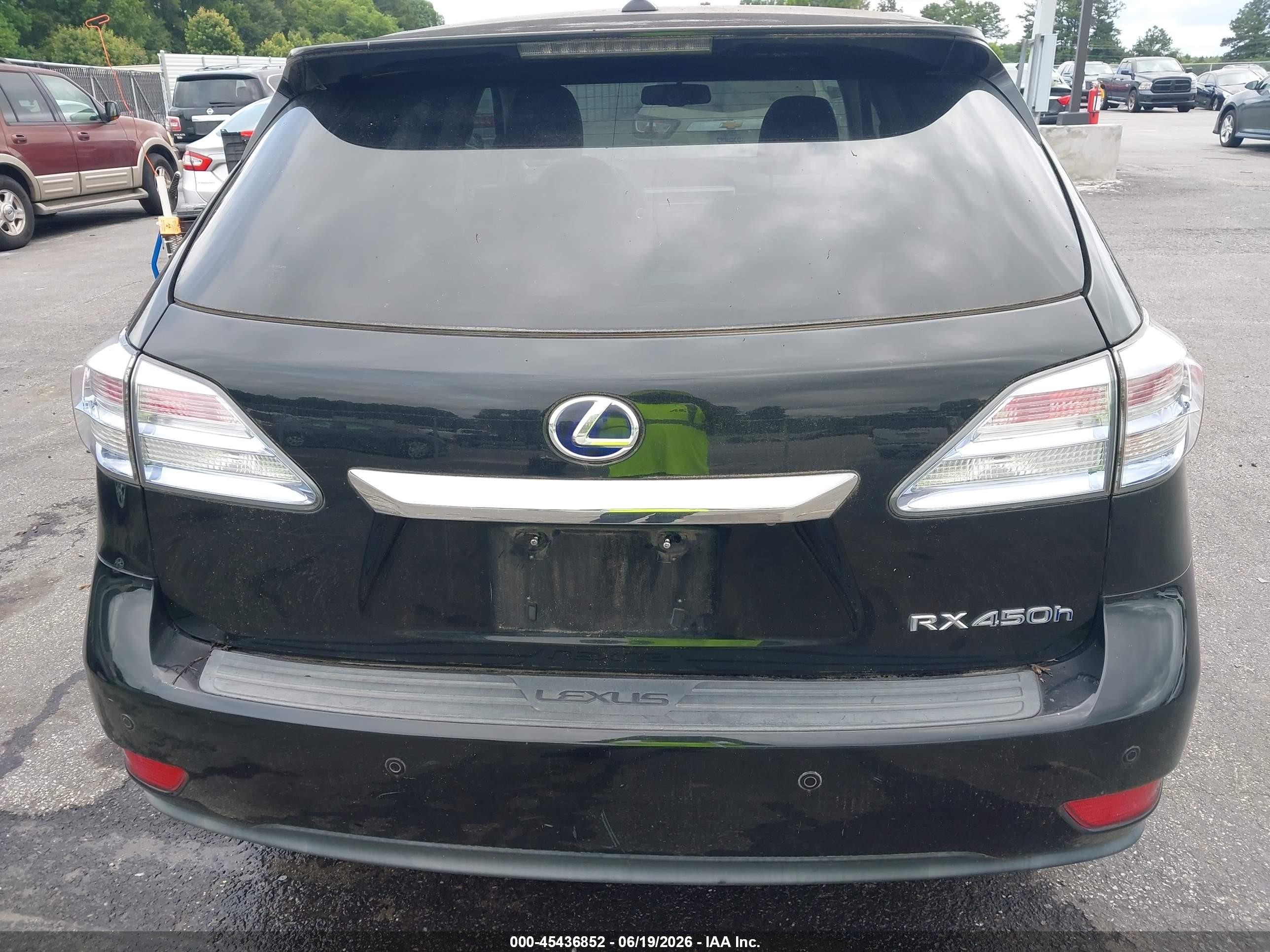 2011 Lexus Rx 450h   Black vin: JTJZB1BA9B2005215