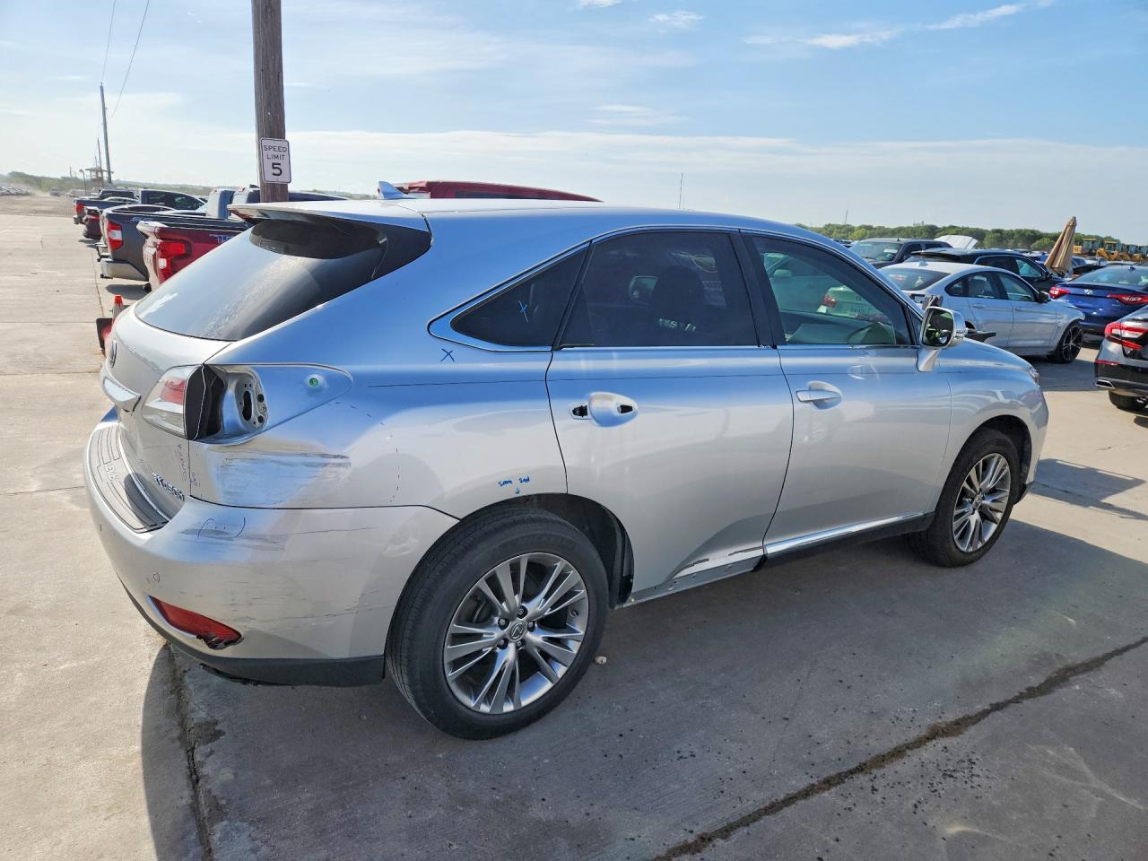 2013 Lexus Rx 450h Silver vin: JTJZB1BA9D2006772