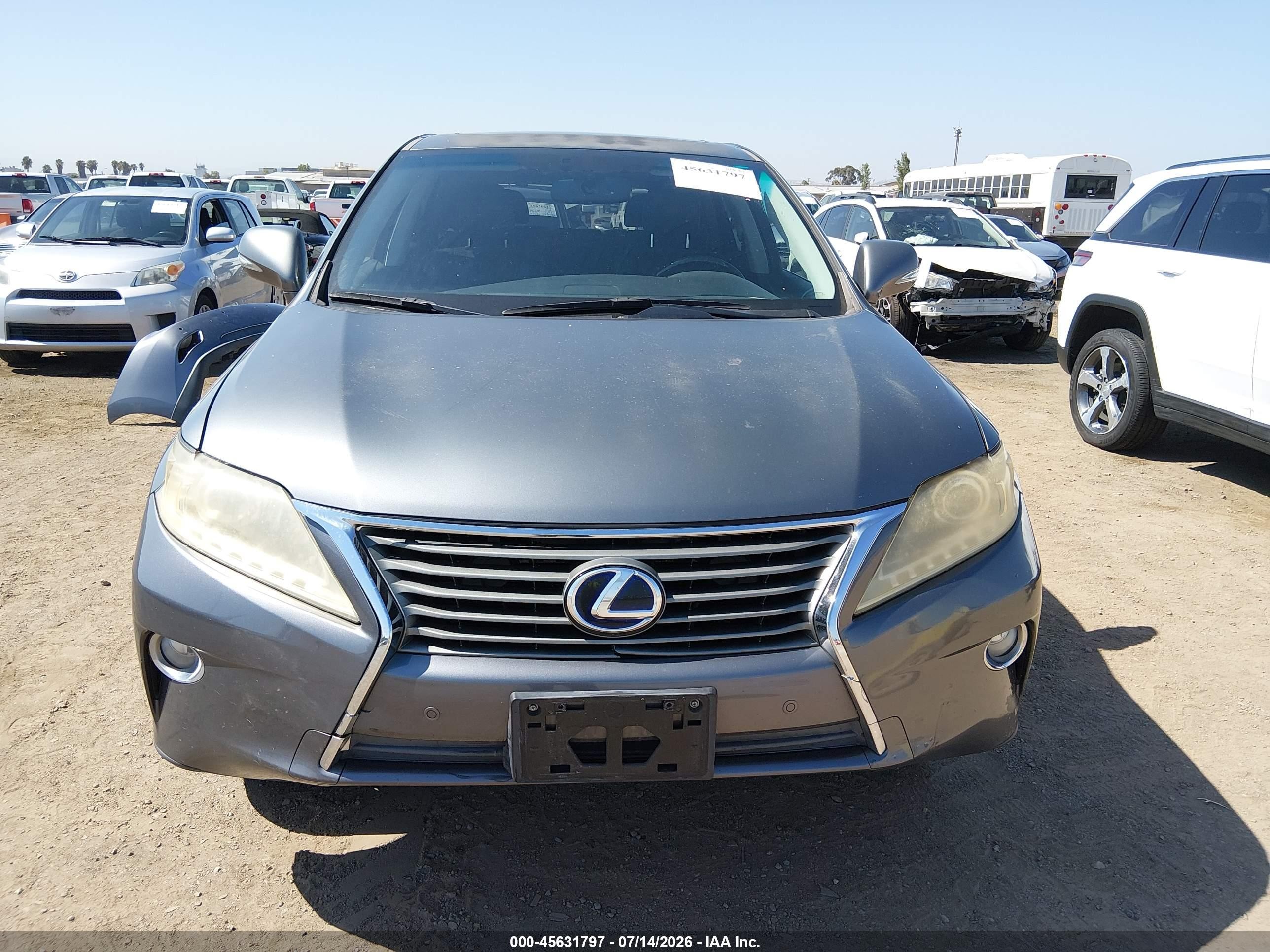 2013 Lexus Rx 450h   Gray vin: JTJZB1BA9D2007288