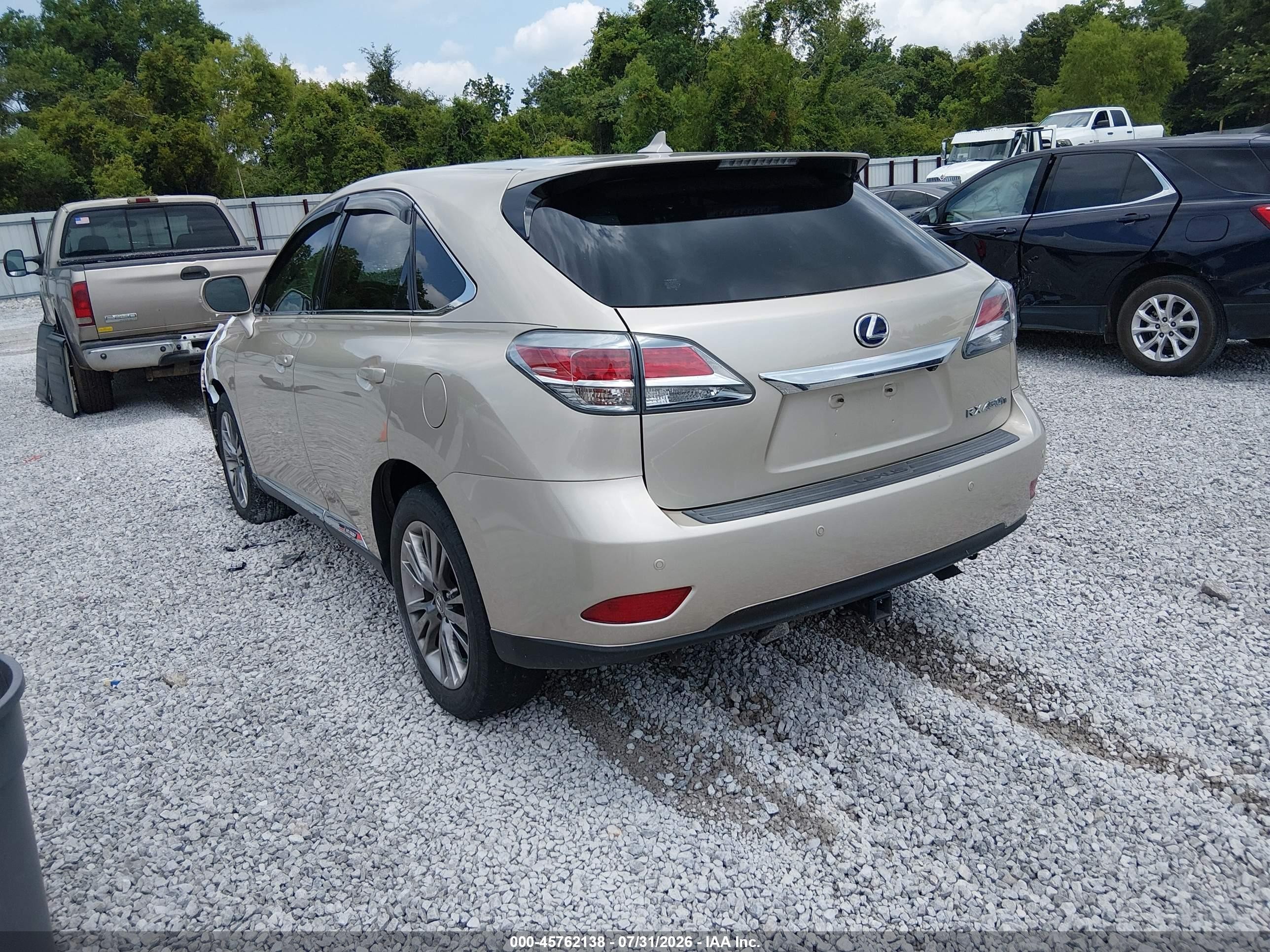 2013 Lexus Rx 450h   Tan vin: JTJZB1BA9D2413099