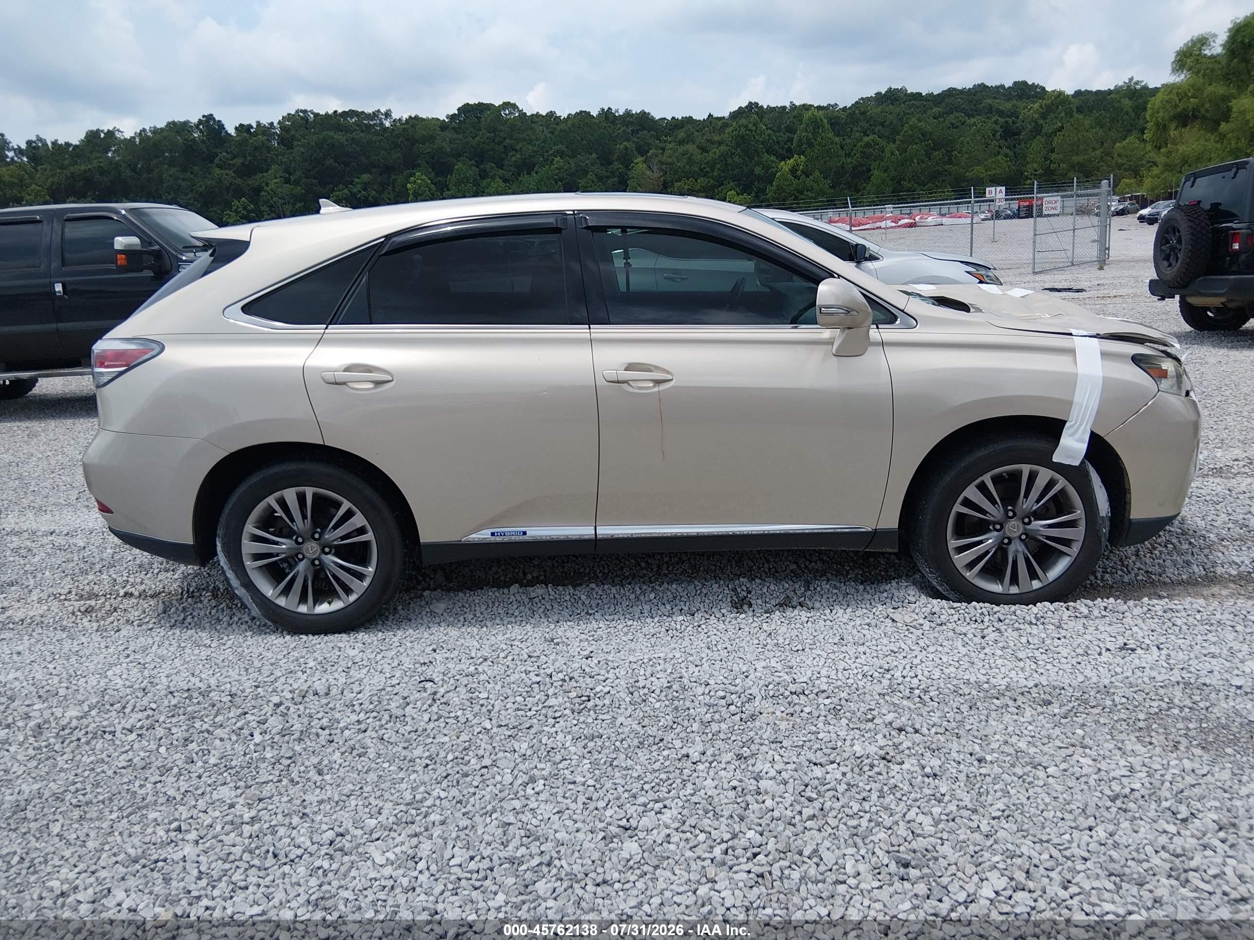2013 Lexus Rx 450h   Tan vin: JTJZB1BA9D2413099