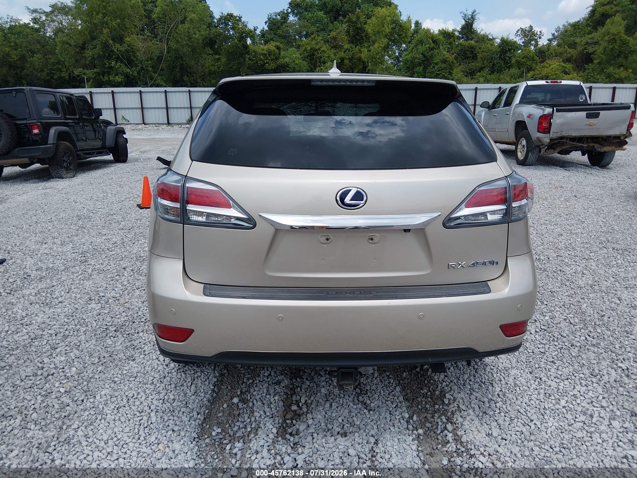 2013 Lexus Rx 450h   Tan vin: JTJZB1BA9D2413099