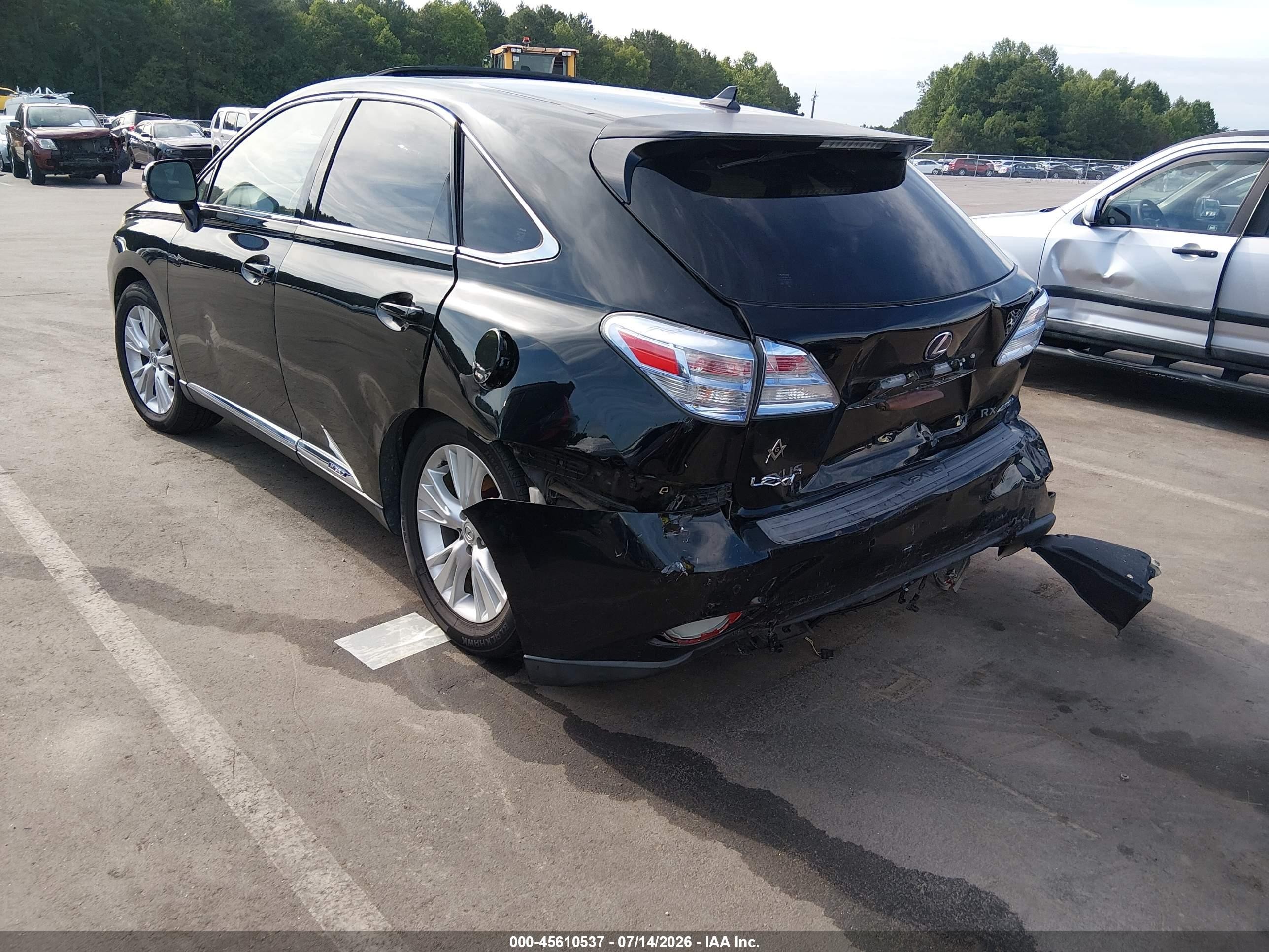 2010 Lexus Rx 450h   Black vin: JTJZB1BAXA2402950