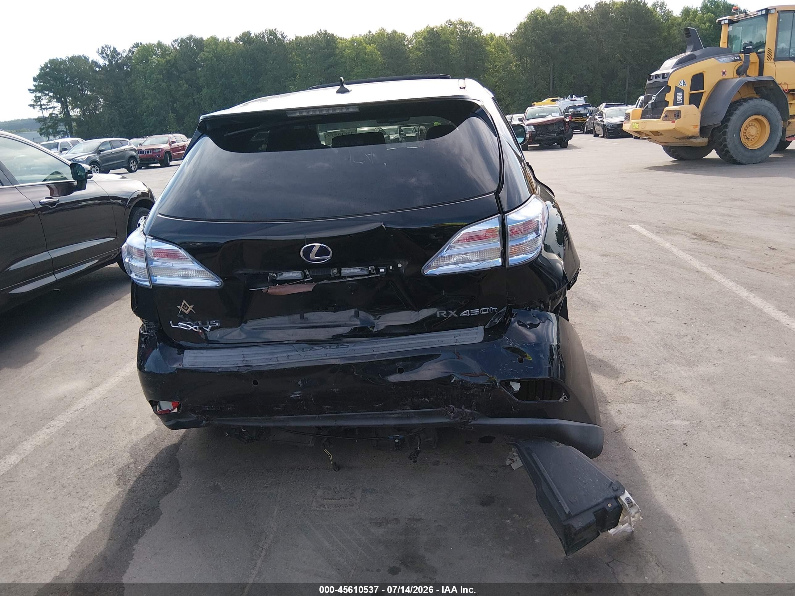 2010 Lexus Rx 450h   Black vin: JTJZB1BAXA2402950