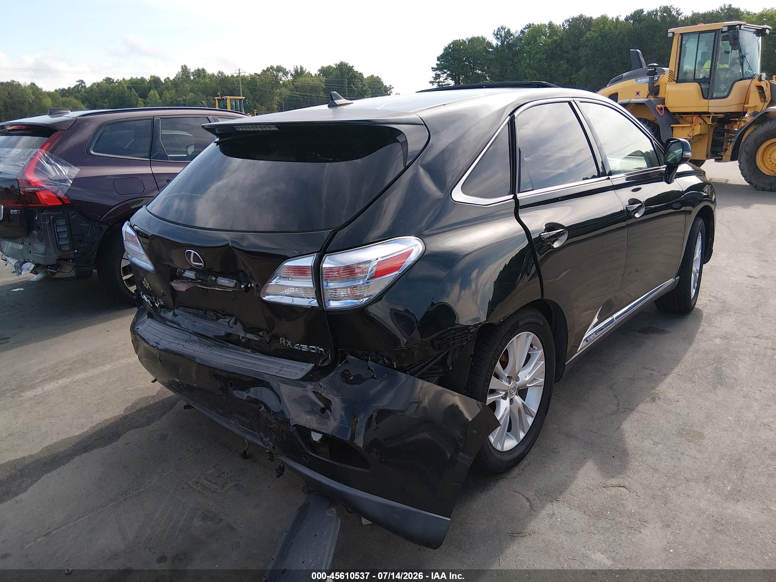 2010 Lexus Rx 450h   Black vin: JTJZB1BAXA2402950