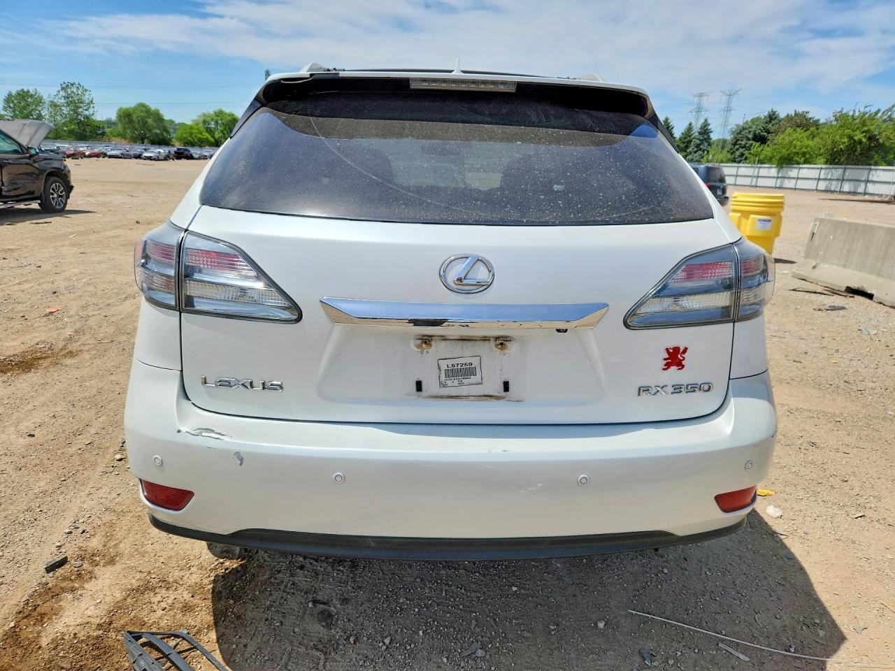 2010 Lexus Rx 350 White vin: JTJZK1BA0A2000953