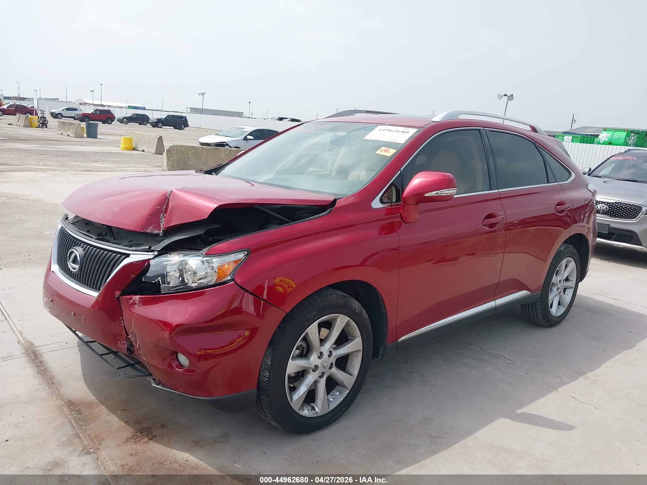 2010 Lexus Rx 350   Burgundy vin: JTJZK1BA0A2408353