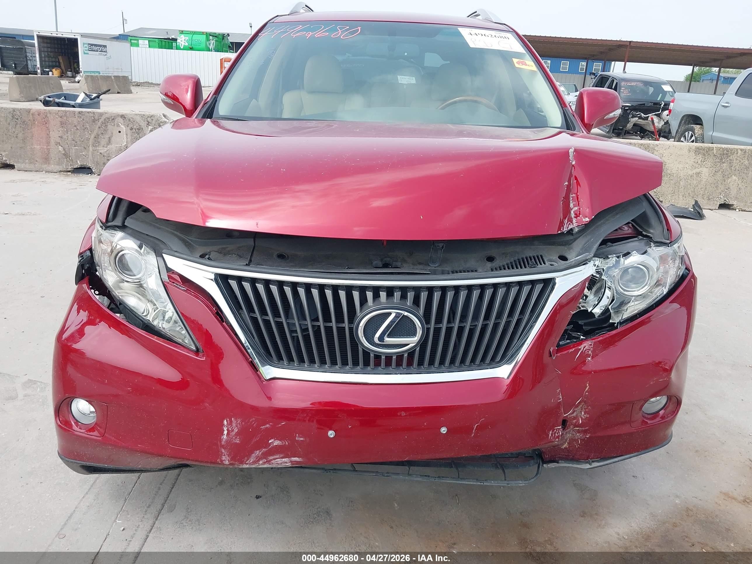 2010 Lexus Rx 350   Burgundy vin: JTJZK1BA0A2408353