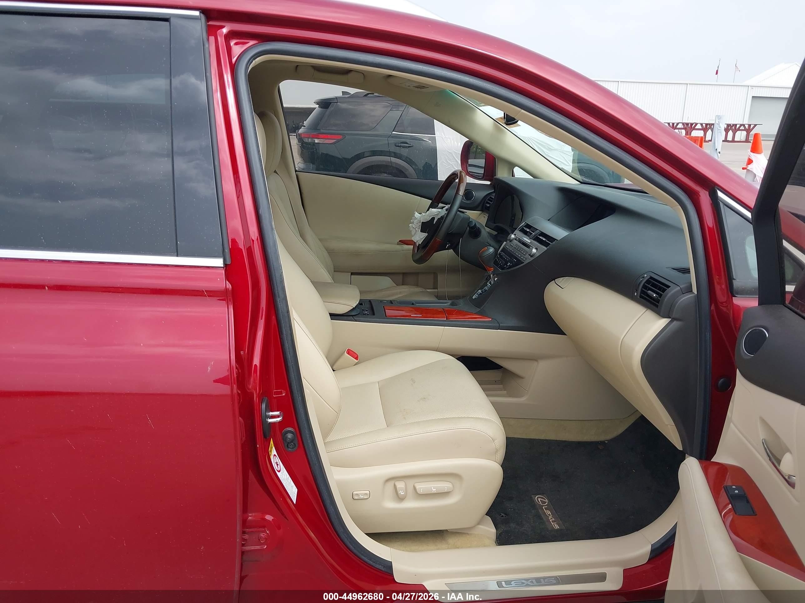 2010 Lexus Rx 350   Burgundy vin: JTJZK1BA0A2408353