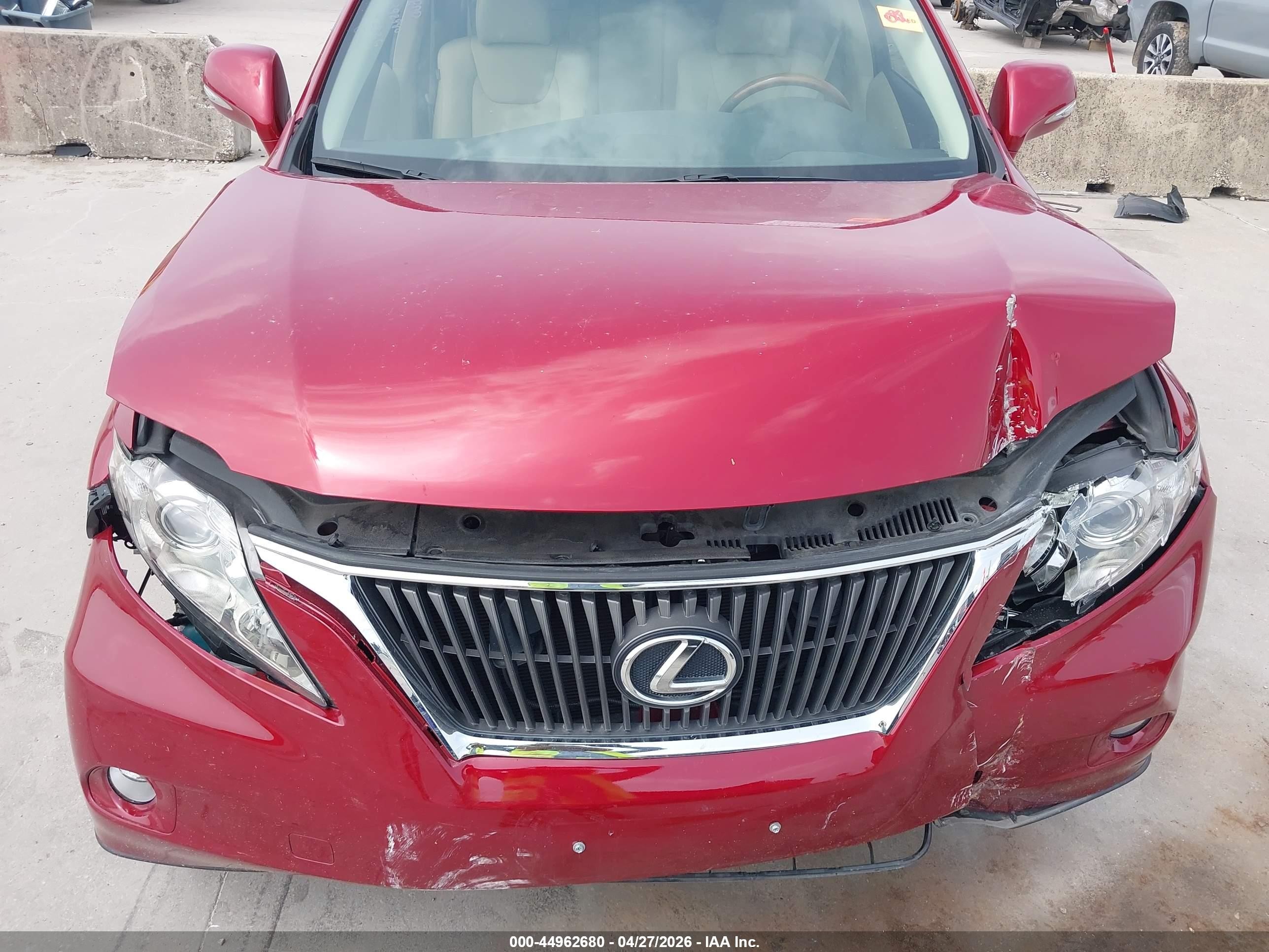 2010 Lexus Rx 350   Burgundy vin: JTJZK1BA0A2408353