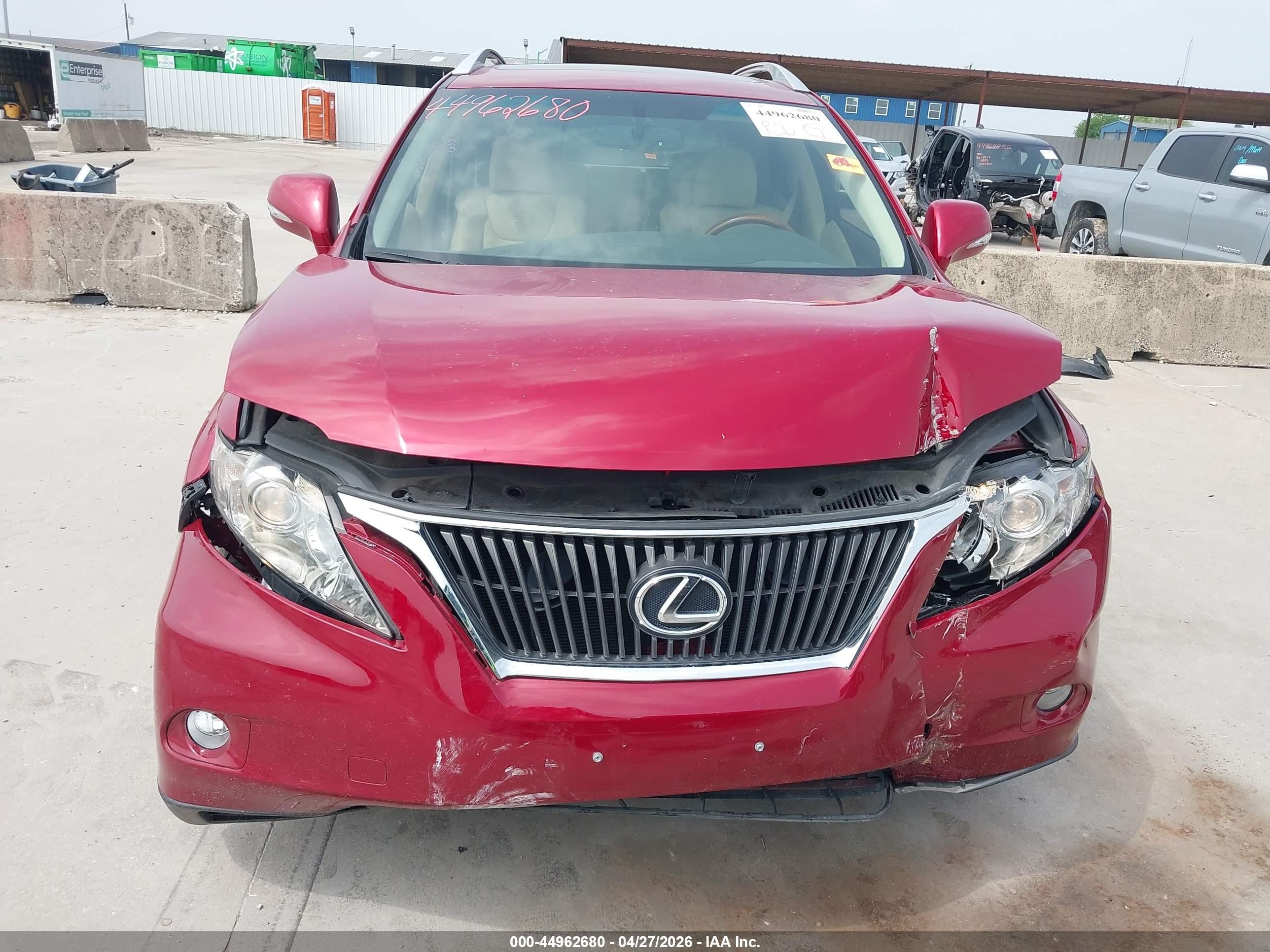 2010 Lexus Rx 350   Burgundy vin: JTJZK1BA0A2408353