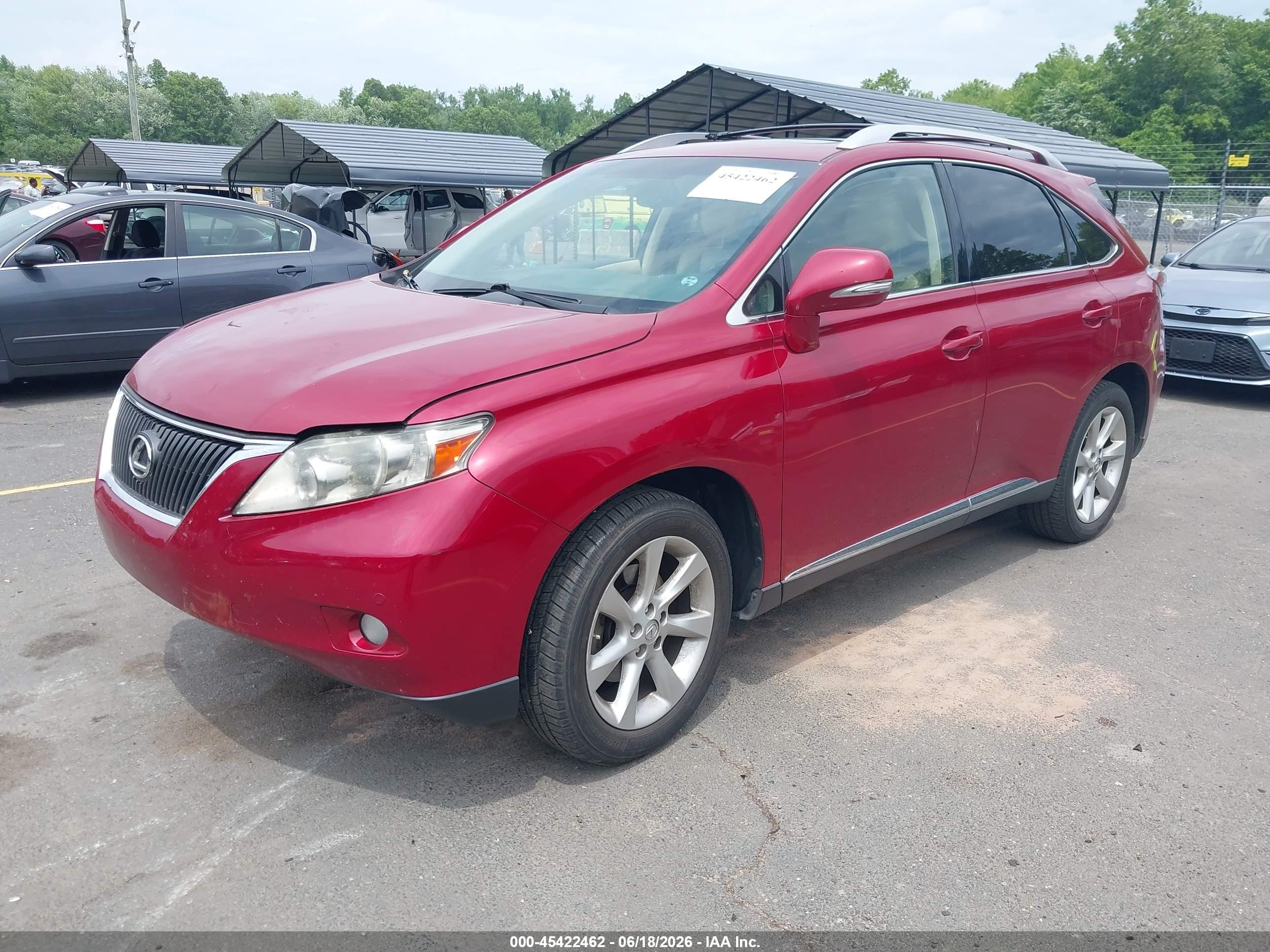 2011 Lexus Rx 350   Red vin: JTJZK1BA1B2005578