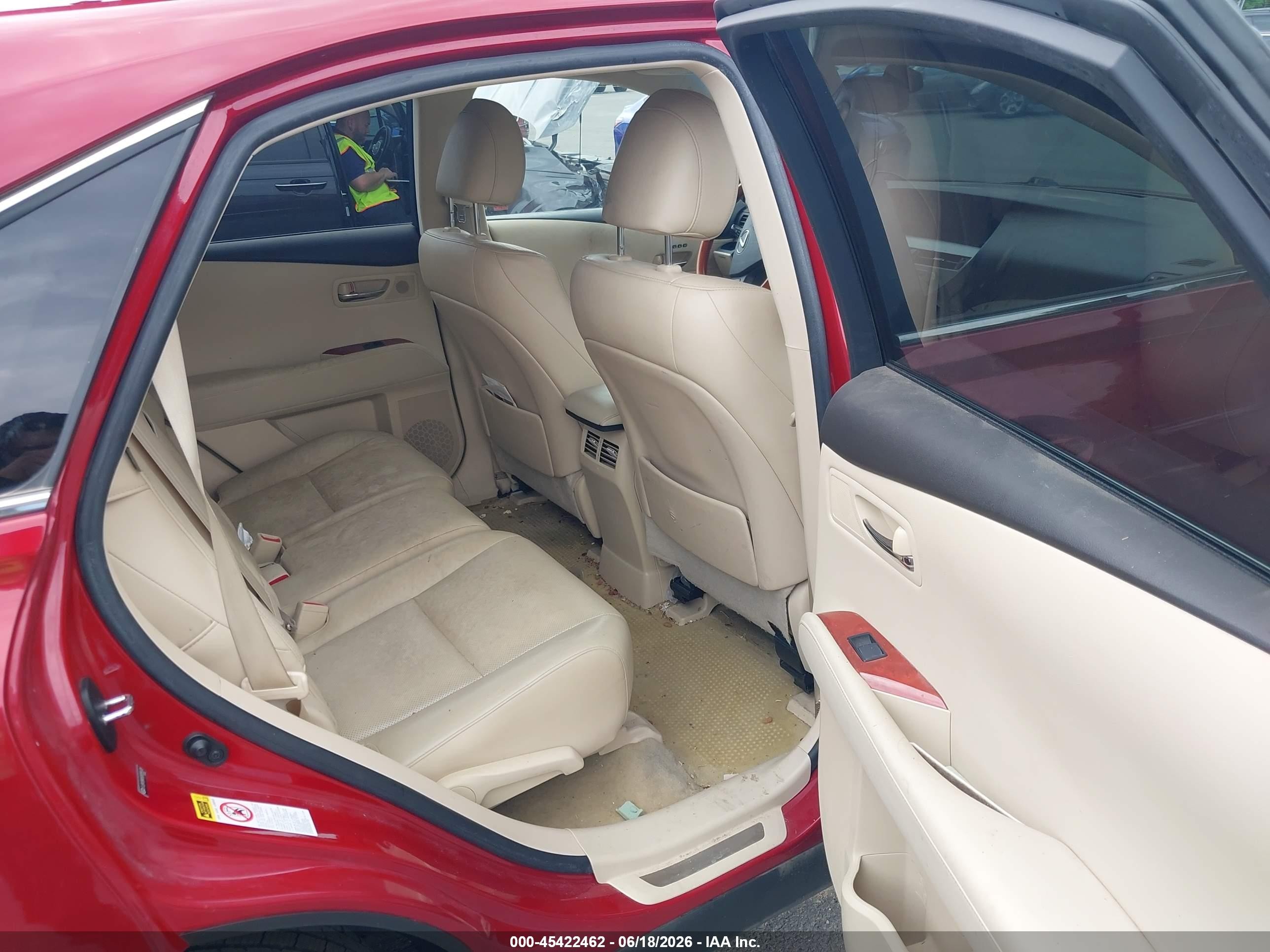 2011 Lexus Rx 350   Red vin: JTJZK1BA1B2005578