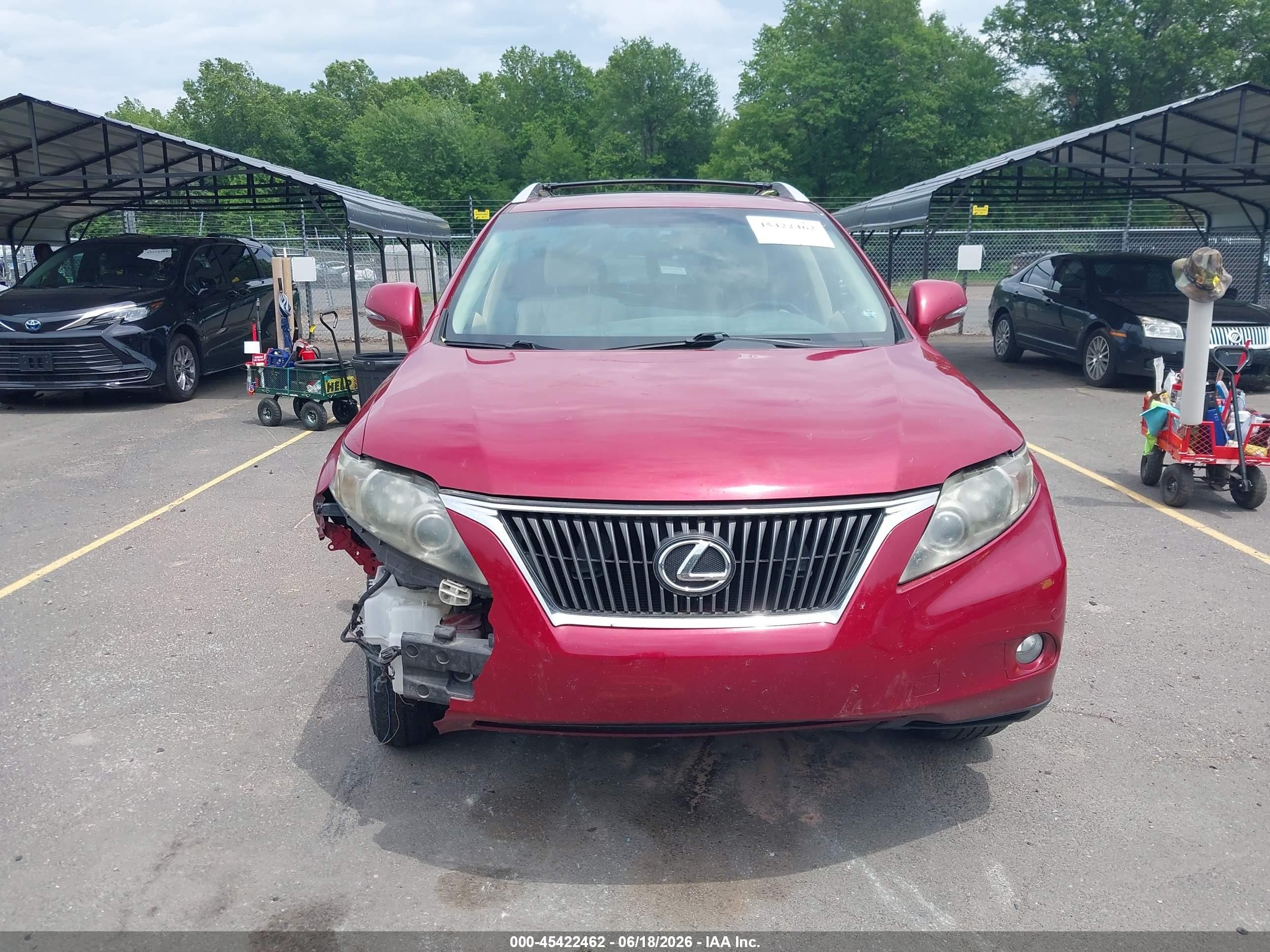 2011 Lexus Rx 350   Red vin: JTJZK1BA1B2005578