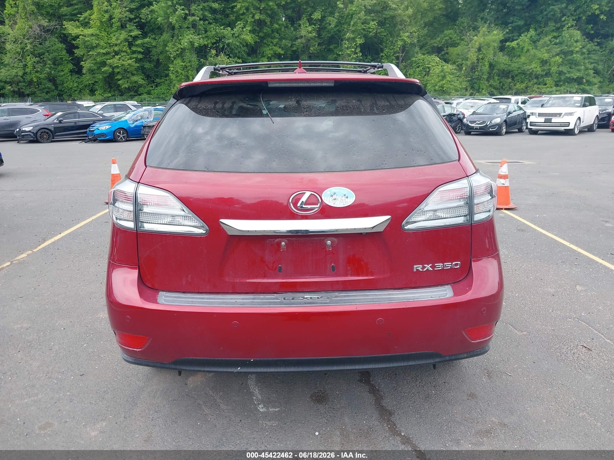 2011 Lexus Rx 350   Red vin: JTJZK1BA1B2005578