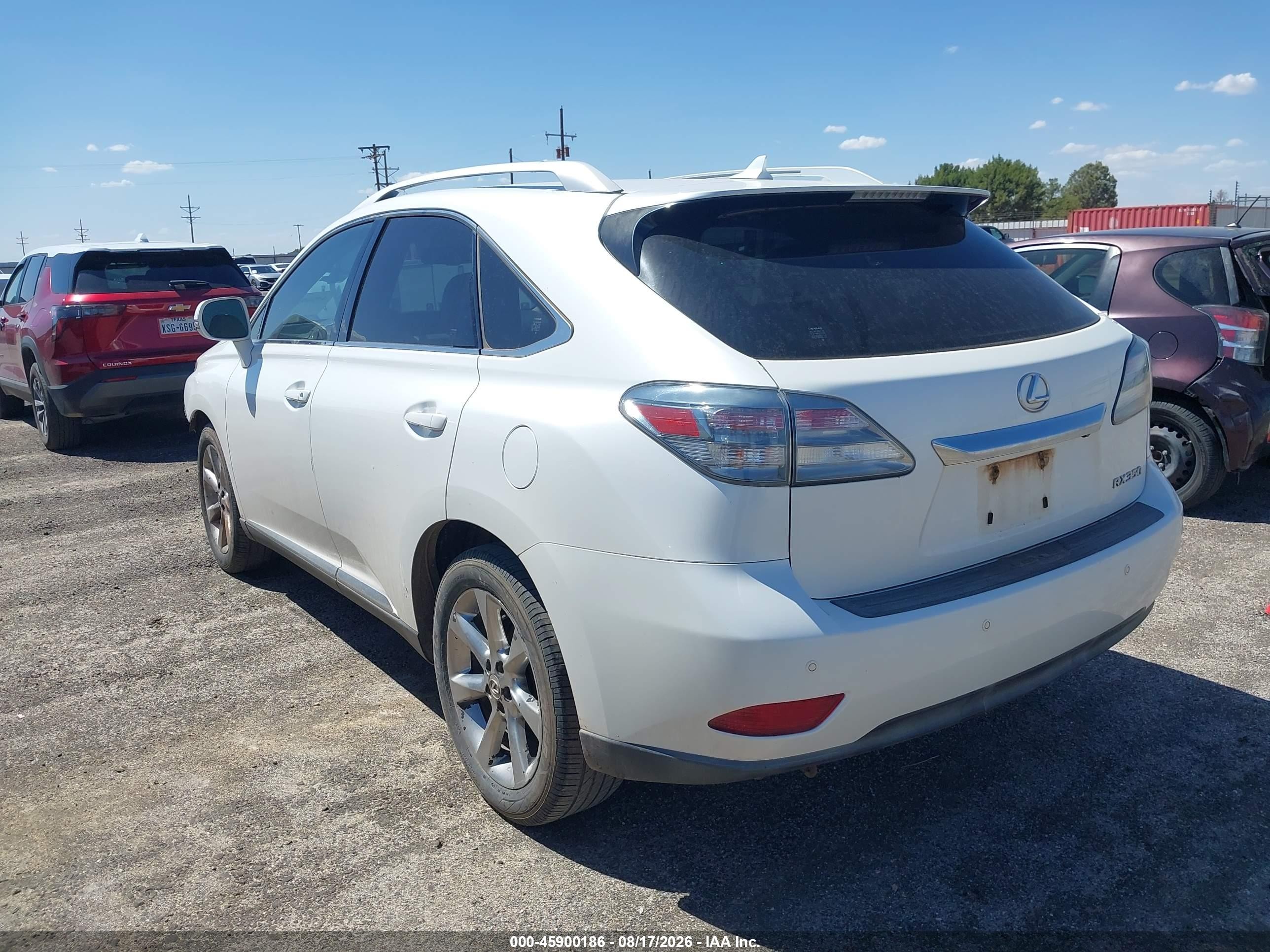 2012 Lexus Rx 350 White vin: JTJZK1BA1C2005890