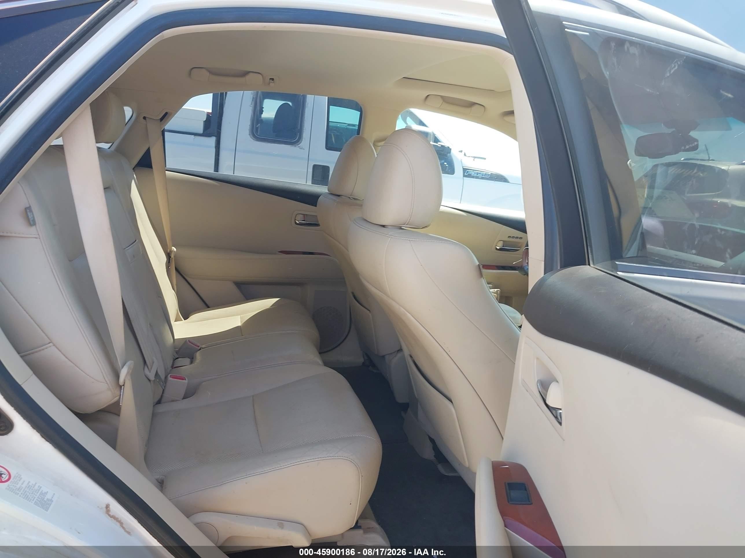 2012 Lexus Rx 350 White vin: JTJZK1BA1C2005890