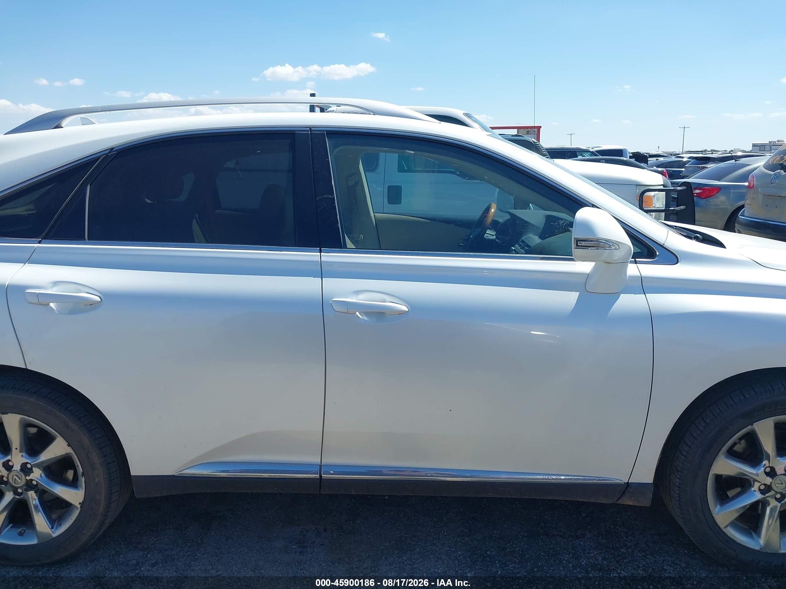 2012 Lexus Rx 350 White vin: JTJZK1BA1C2005890
