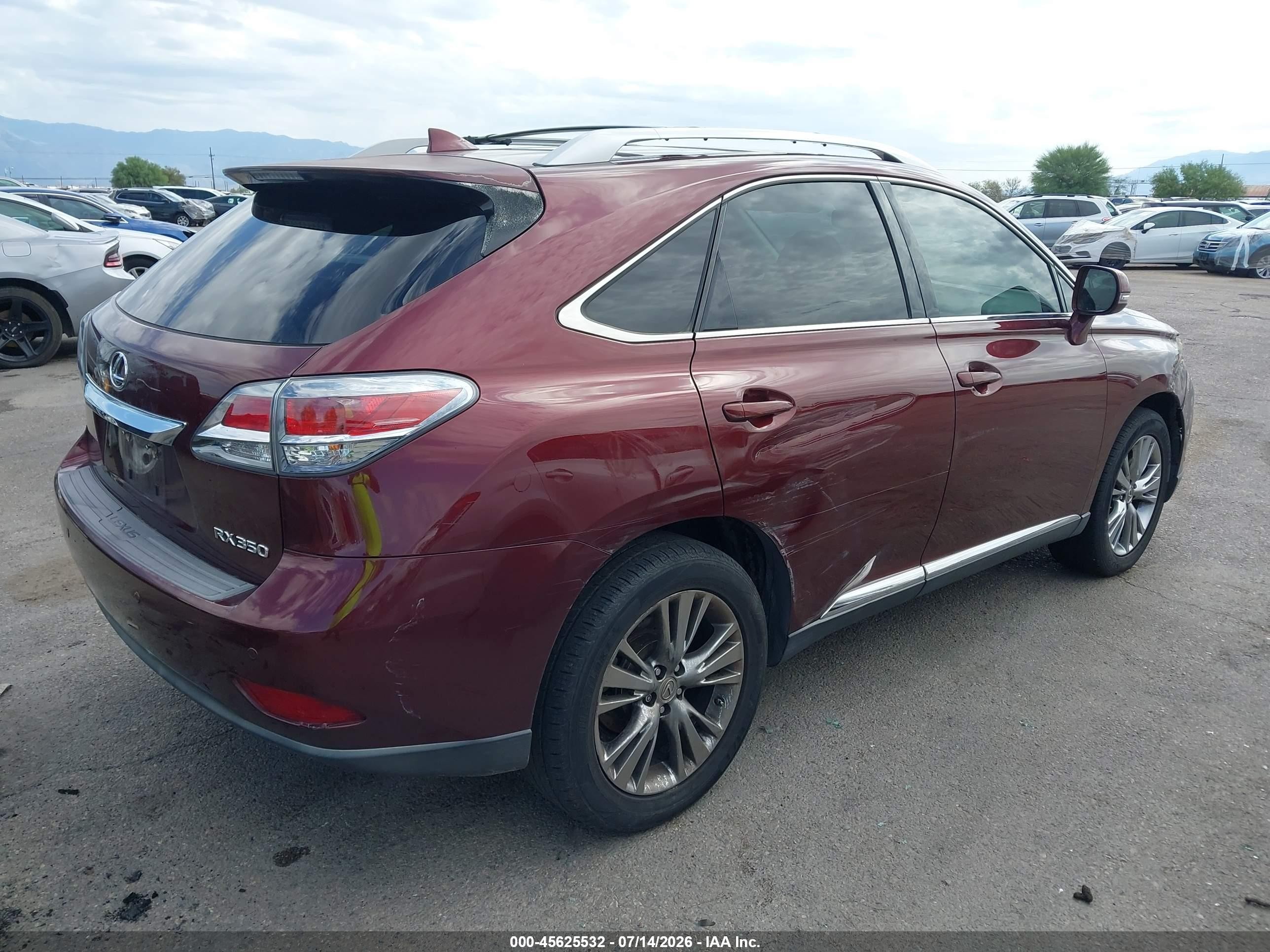 2014 Lexus Rx 350 Burgundy vin: JTJZK1BA1E2418721
