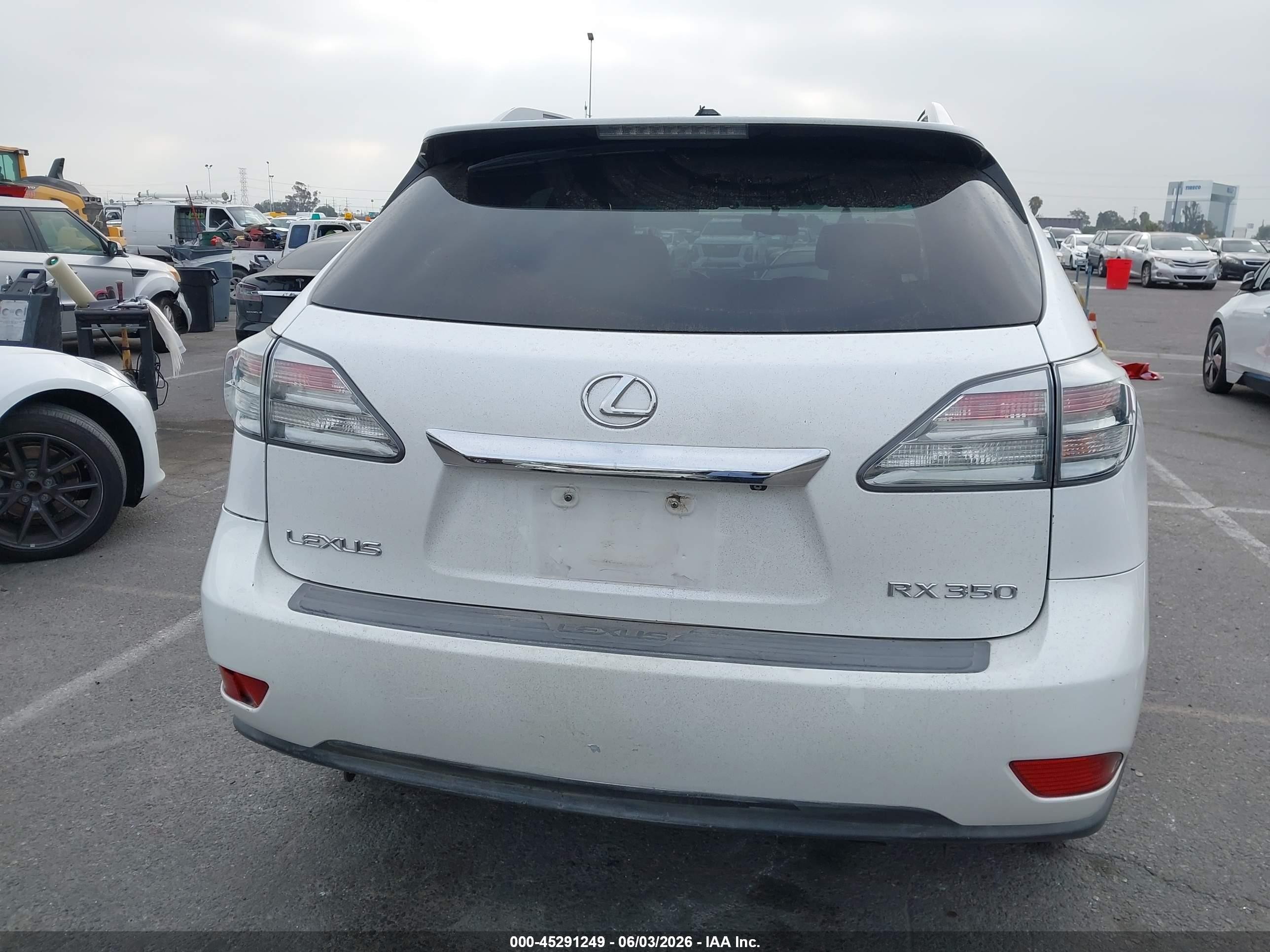 2010 Lexus Rx 350   White vin: JTJZK1BA2A2400481