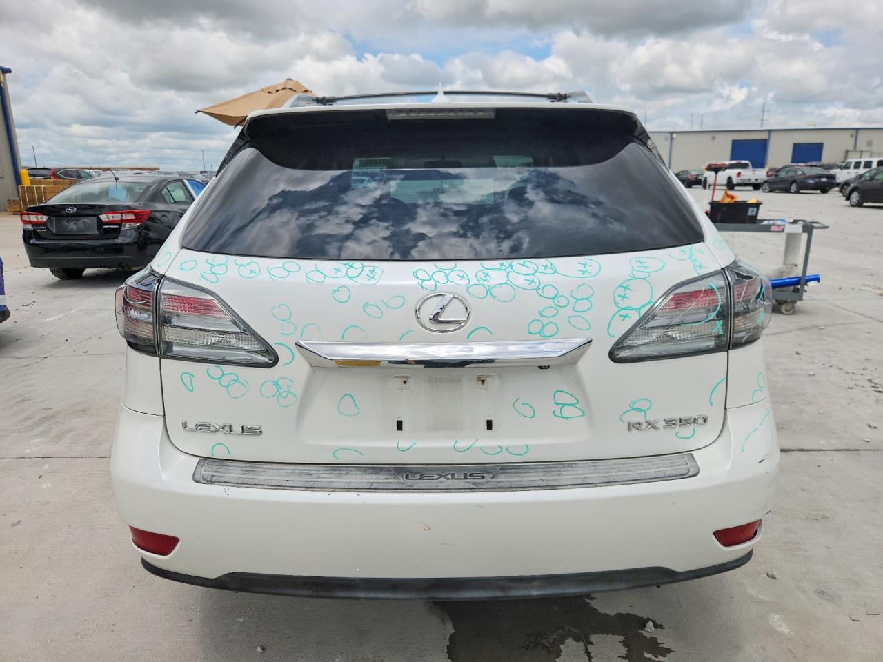 2010 Lexus Rx 350 White vin: JTJZK1BA2A2409469