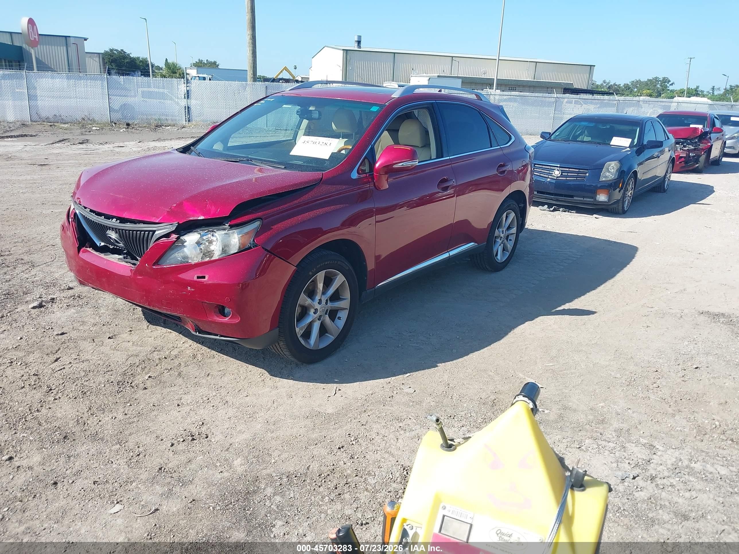 2010 Lexus Rx 350   Красный vin: JTJZK1BA2A2410394