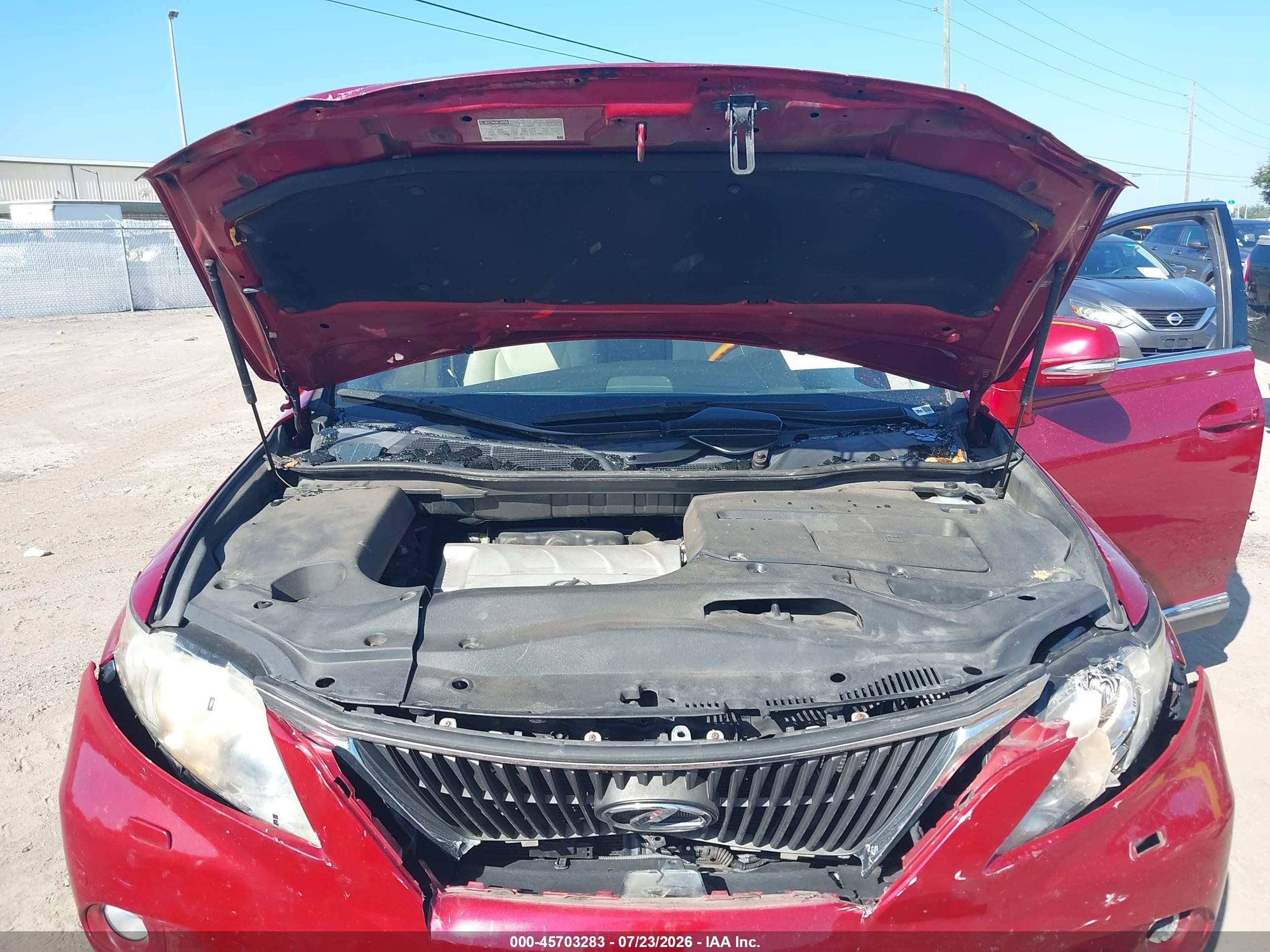2010 Lexus Rx 350   Красный vin: JTJZK1BA2A2410394